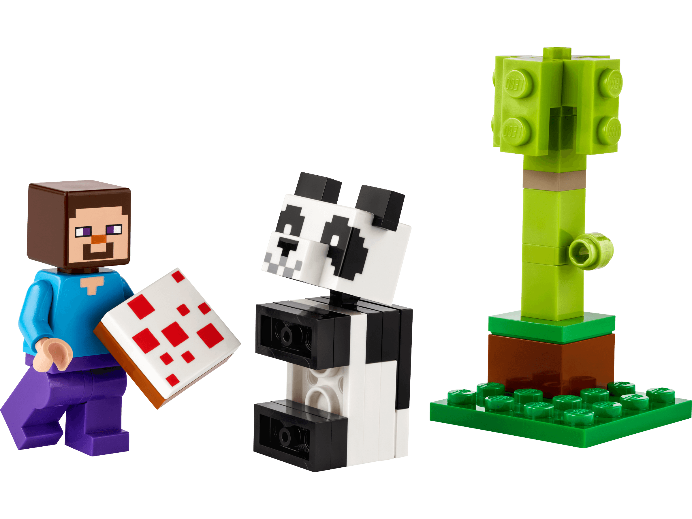 Steve and Baby Panda LEGO-set