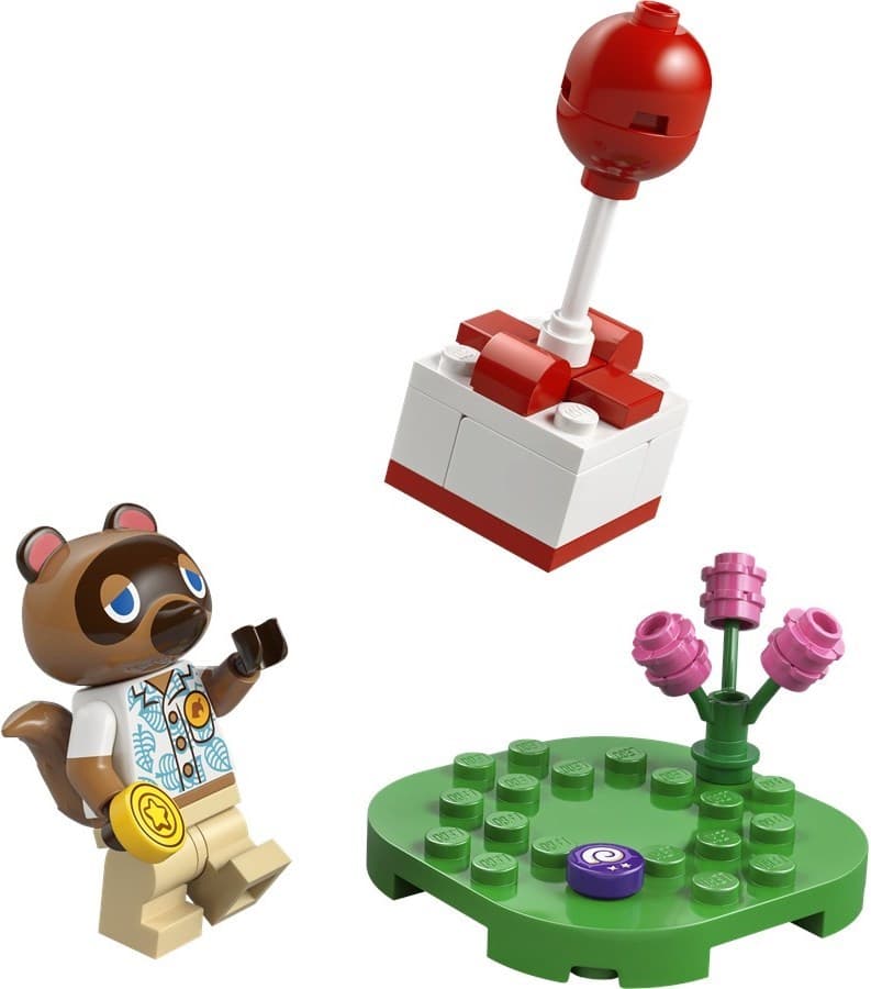Tom Nook and Flying Present LEGO-set