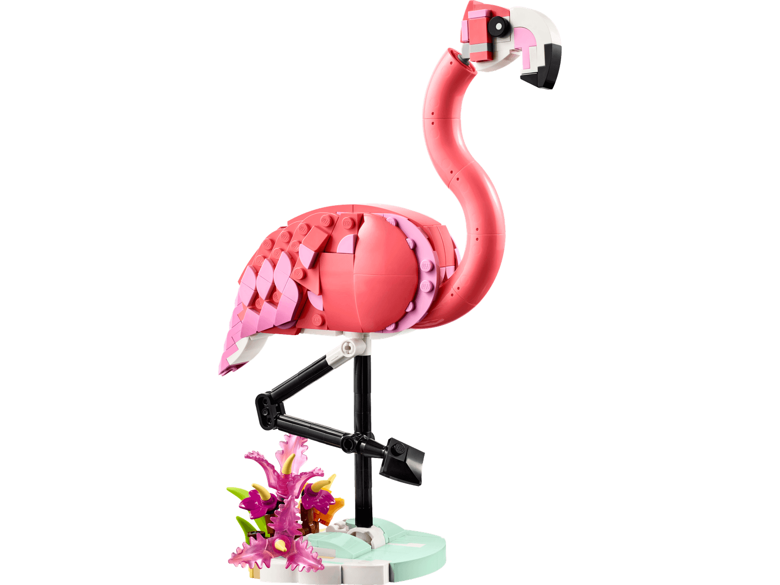 Wilde dieren: roze flamingo LEGO-set