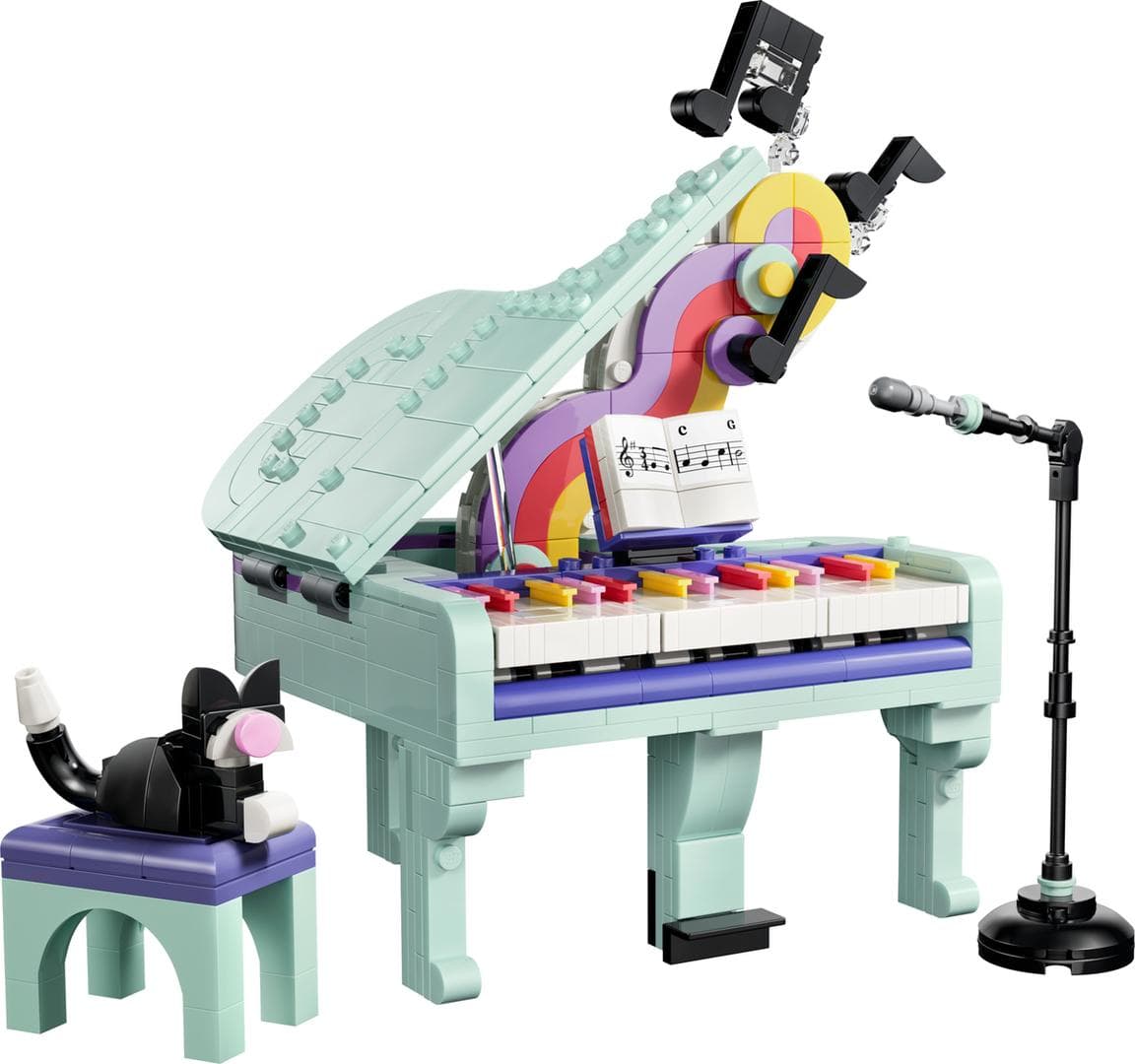 Piano met kat LEGO-set