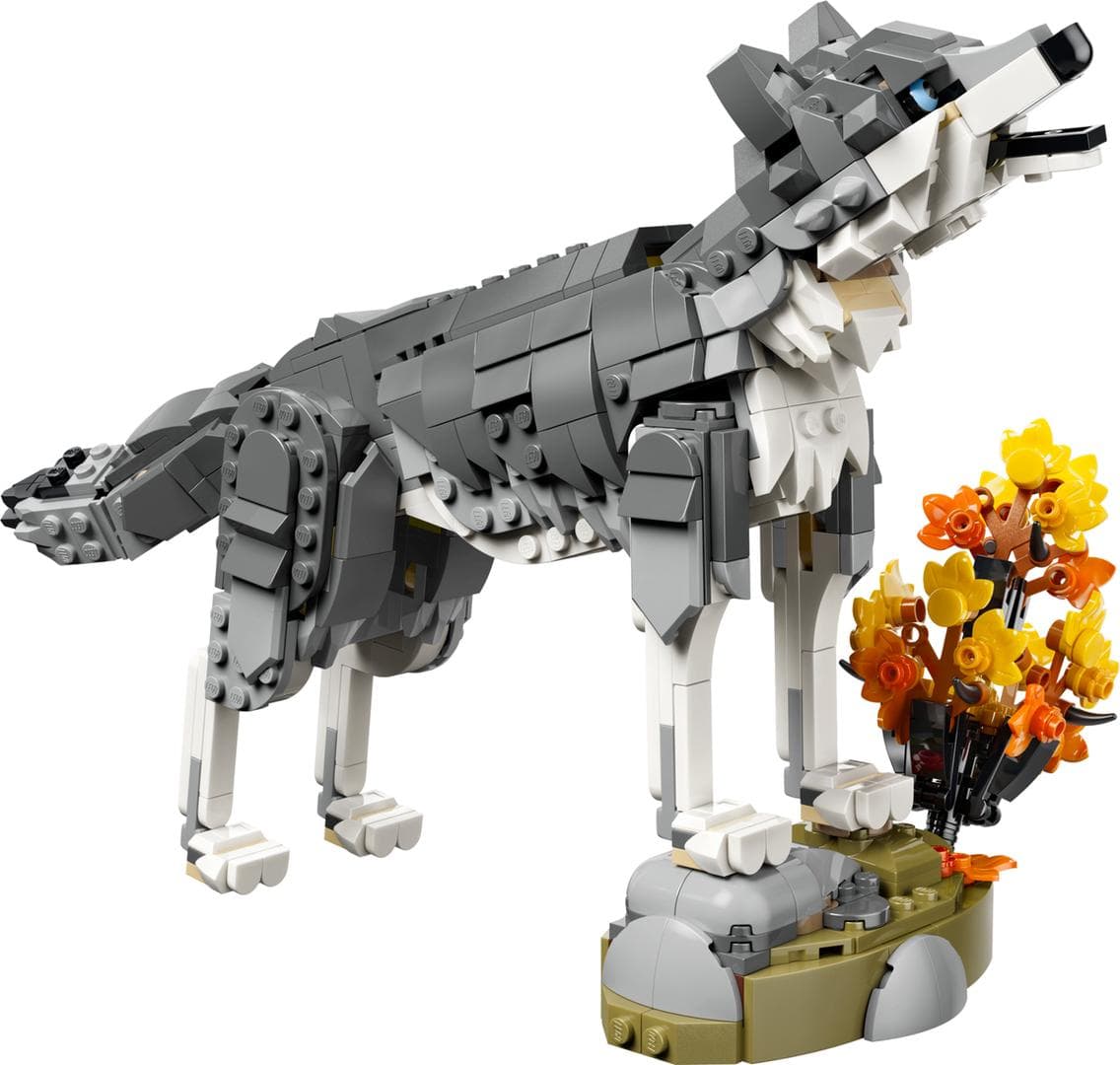Bosdieren: grijze wolf LEGO-set
