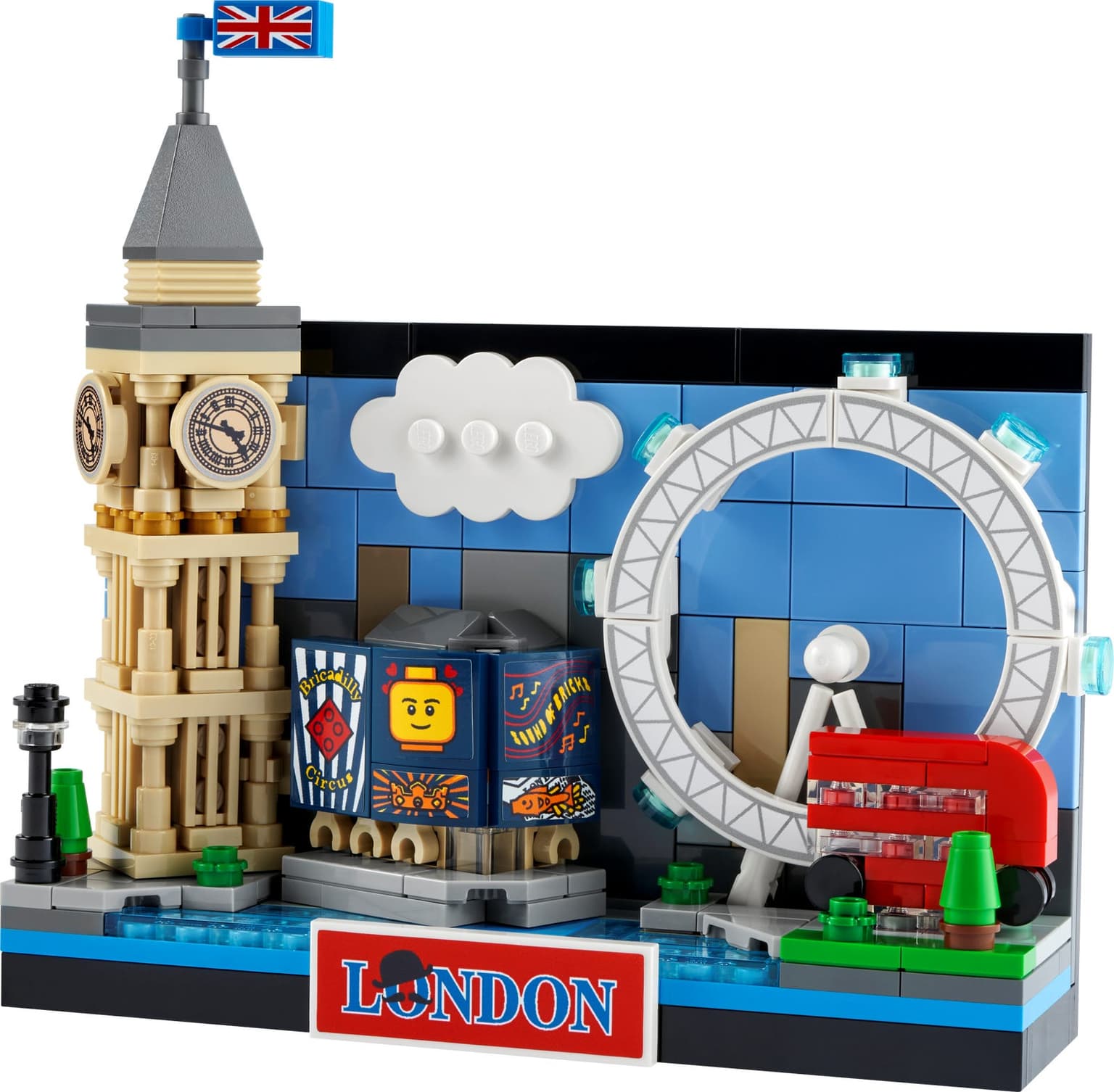 Ansichtkaart van Londen LEGO-set