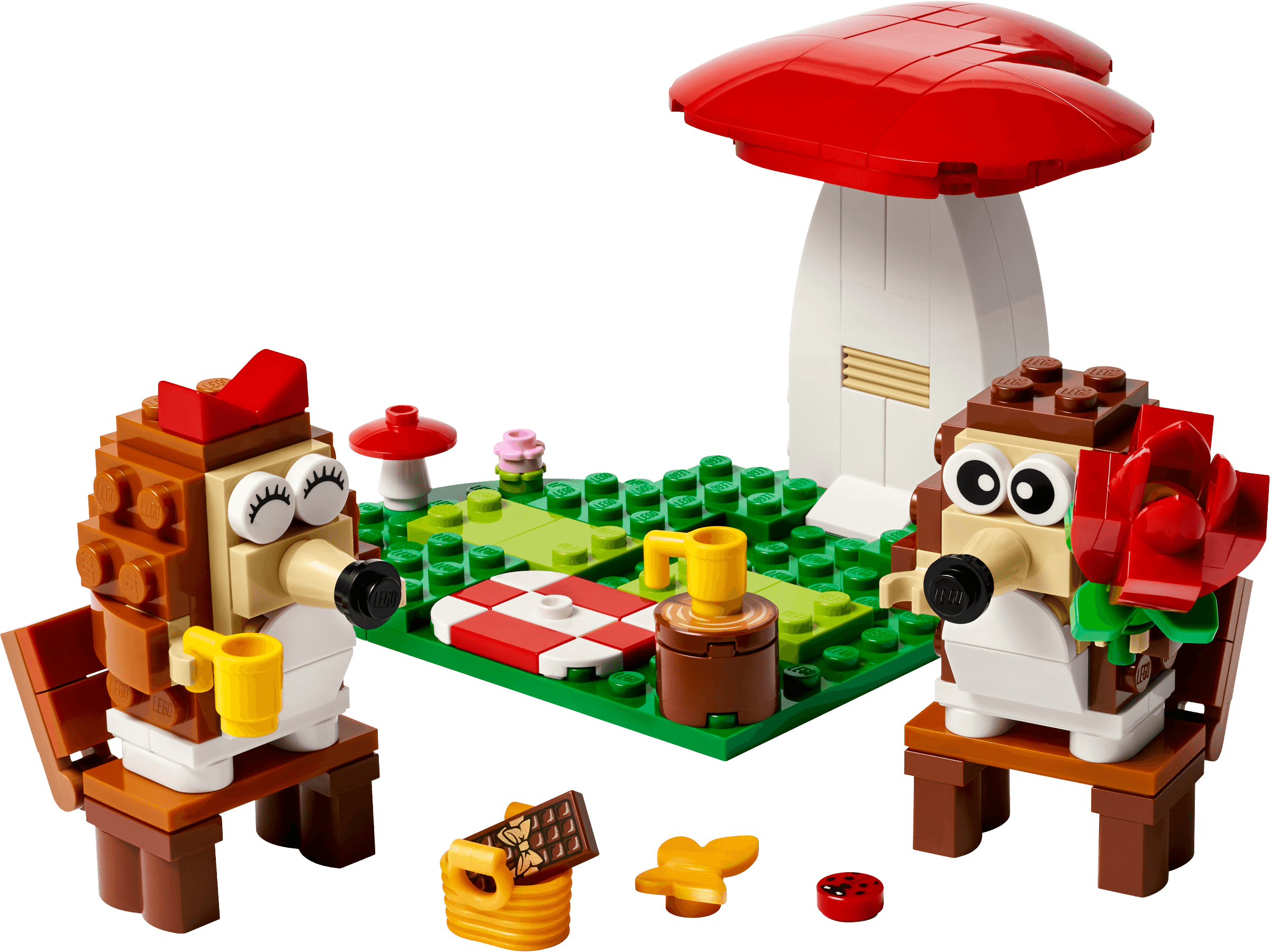 Hedgehog Picnic Date LEGO-set