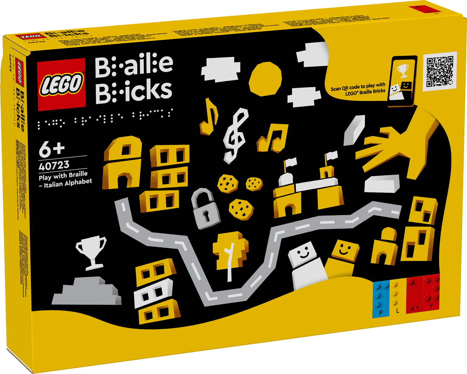 Spelen met braille - Italiaans alfabet LEGO-set