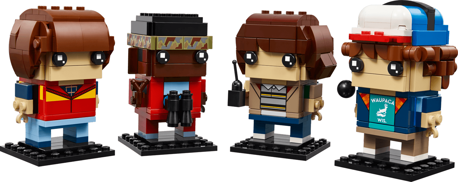Mike, Dustin, Lucas en Will figuren LEGO-set