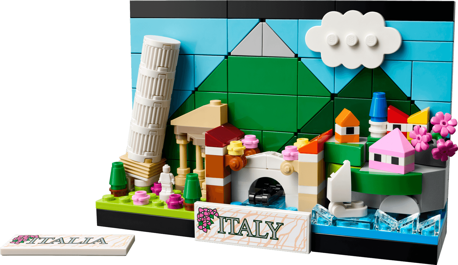 Ansichtkaart van Italië LEGO-set