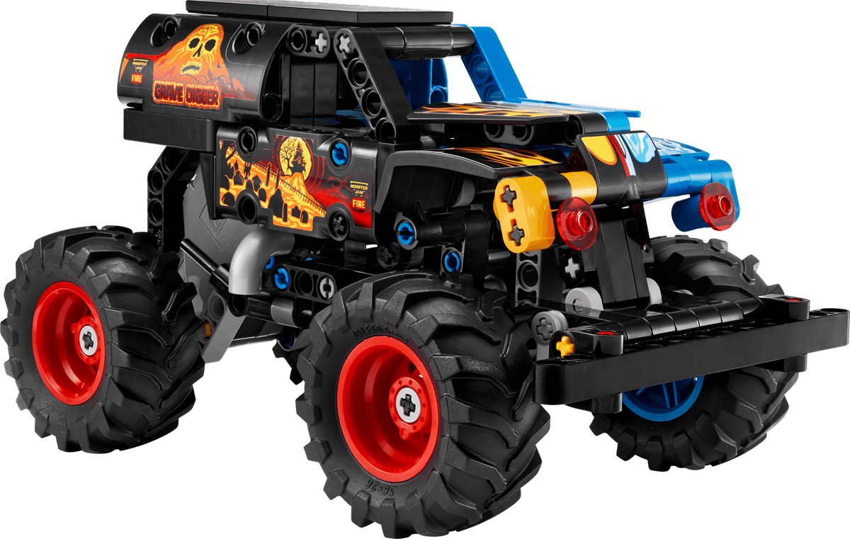Monster Jam Grave Digger vuur en ijs LEGO-set