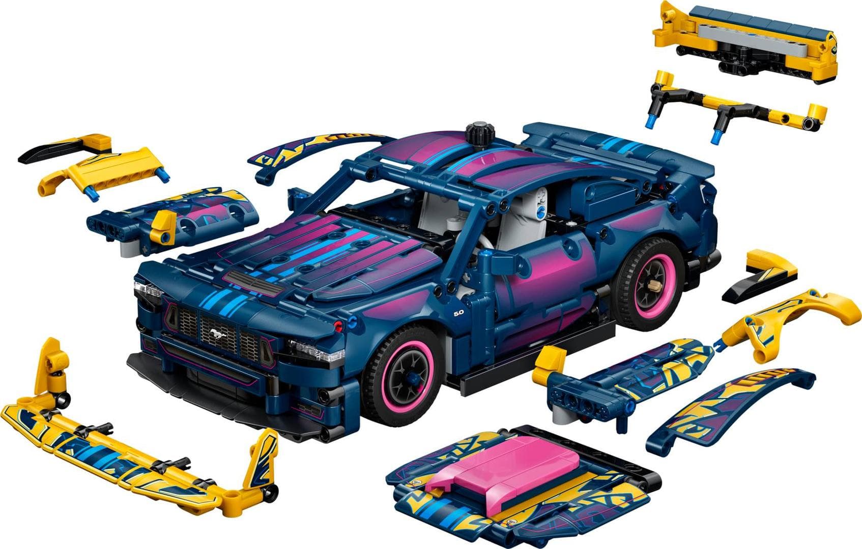 Aanpasbare Ford Mustang GT auto LEGO-set