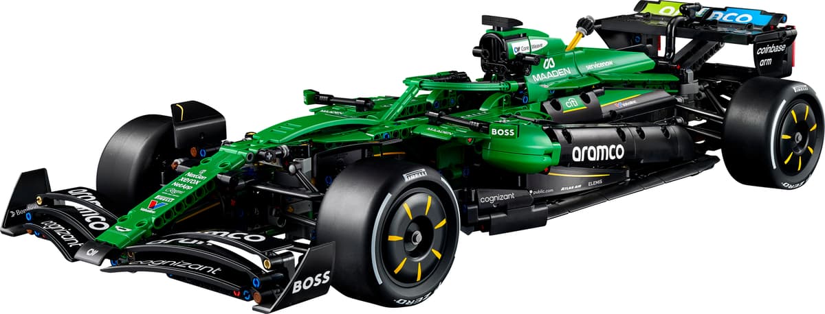 Aston Martin Aramco AMR25 F1 auto LEGO-set