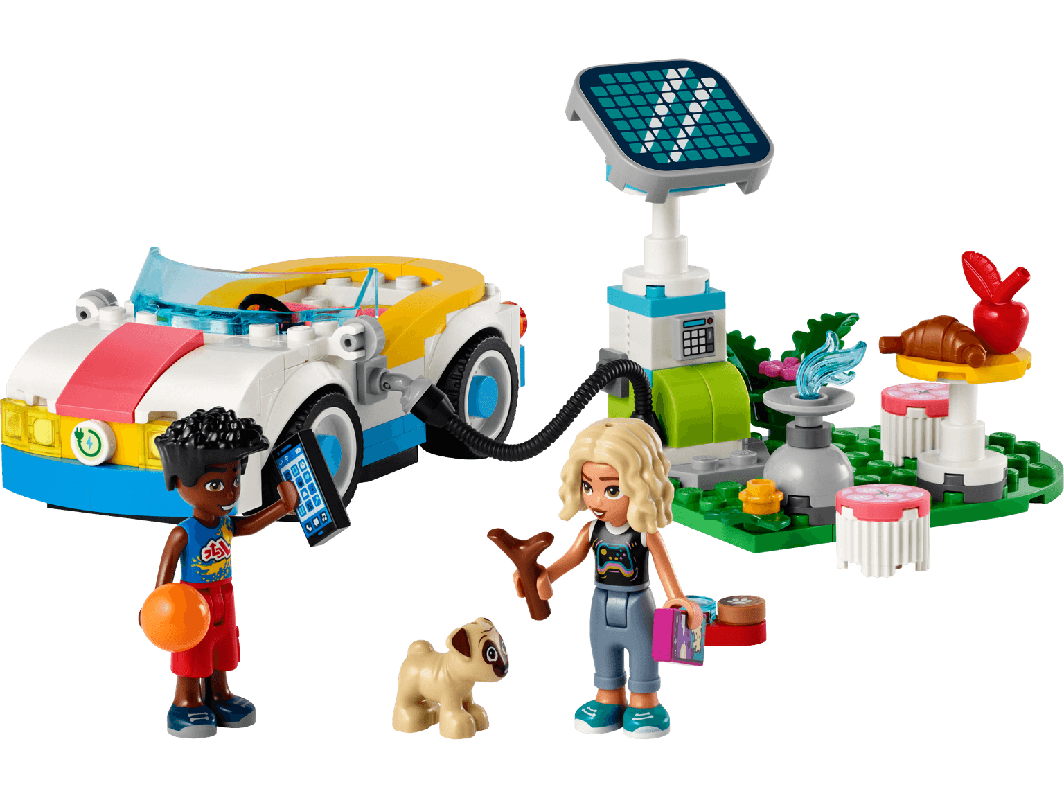 Electric Car and Charger LEGO-set