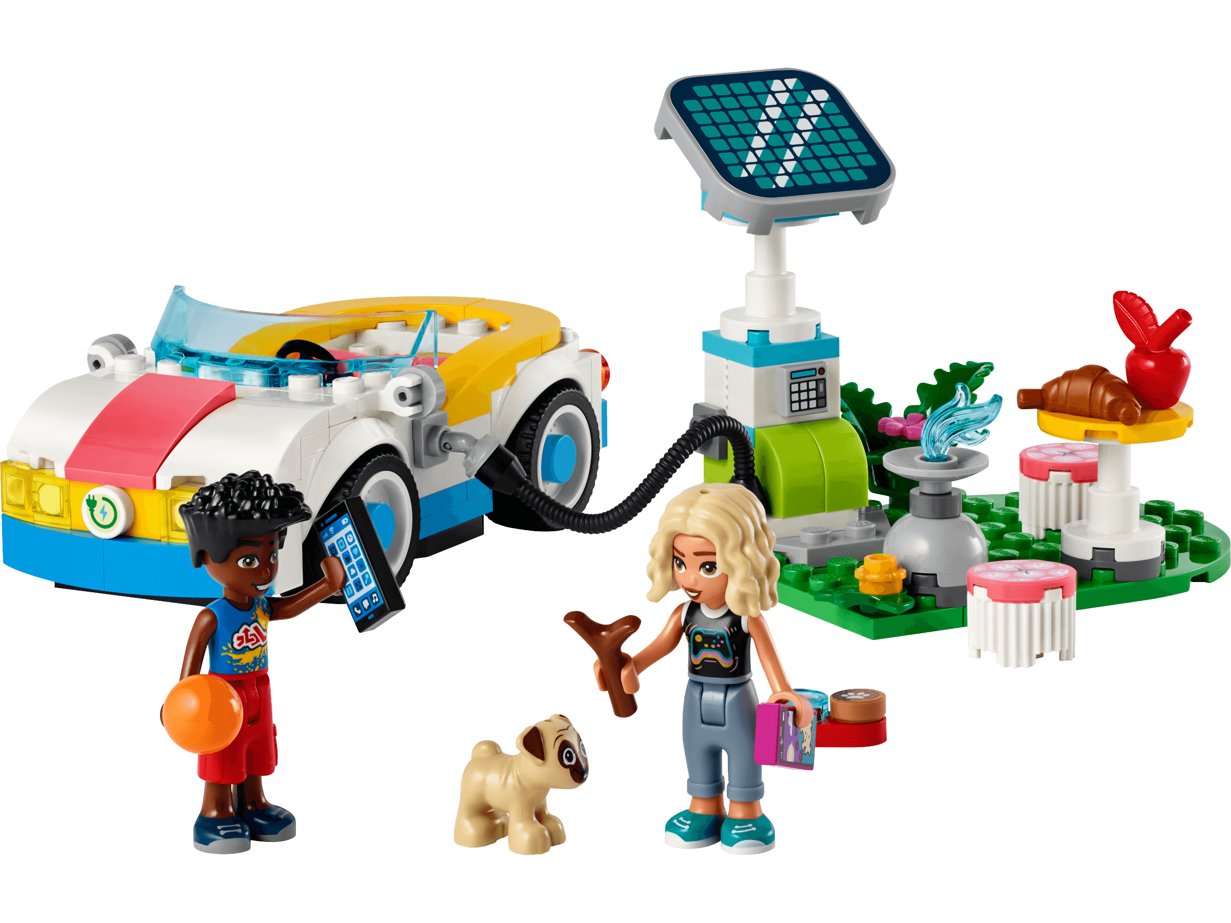 Electric Car and Charger LEGO-set