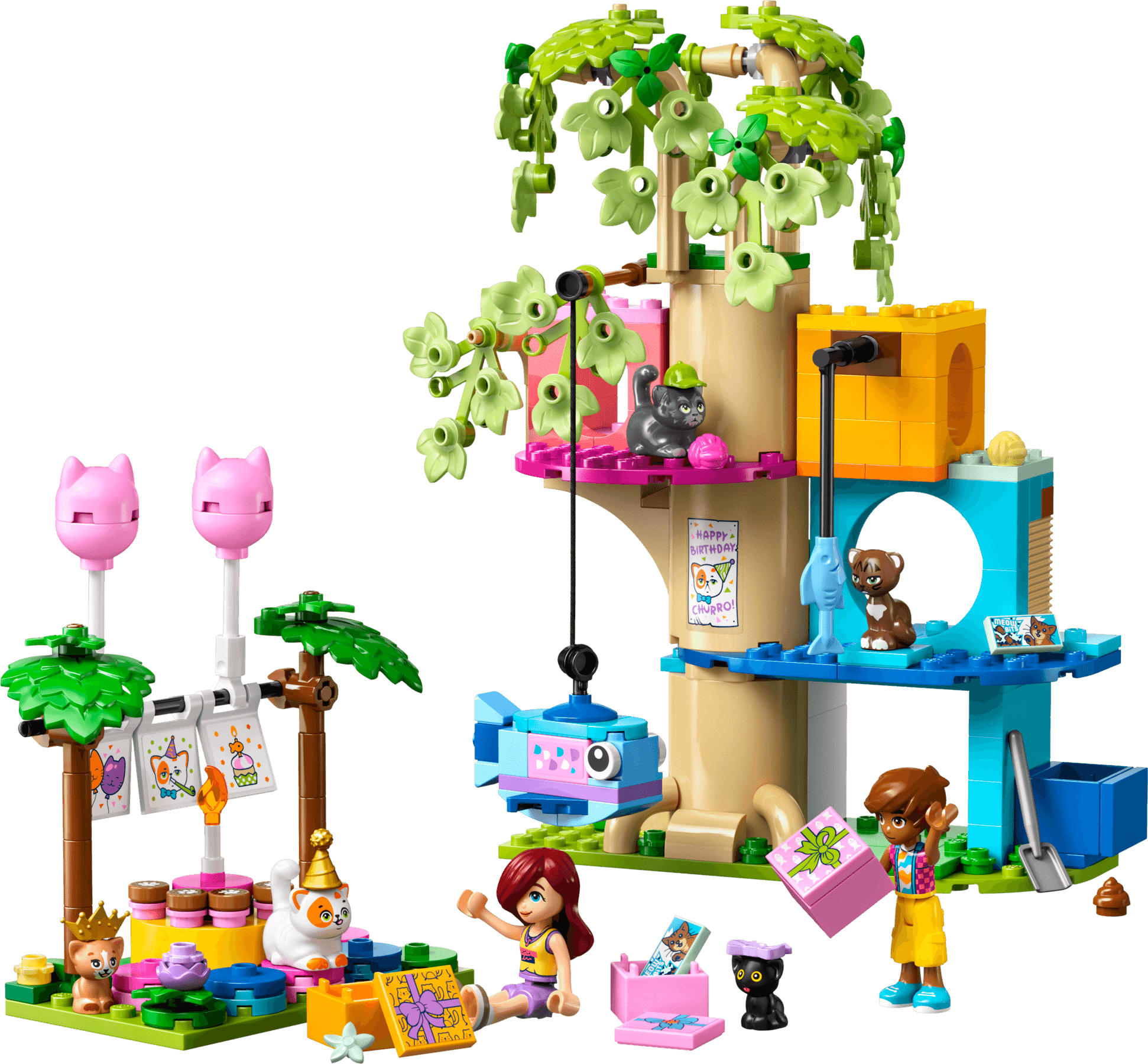 Cat Birthday Party & Tree House LEGO-set