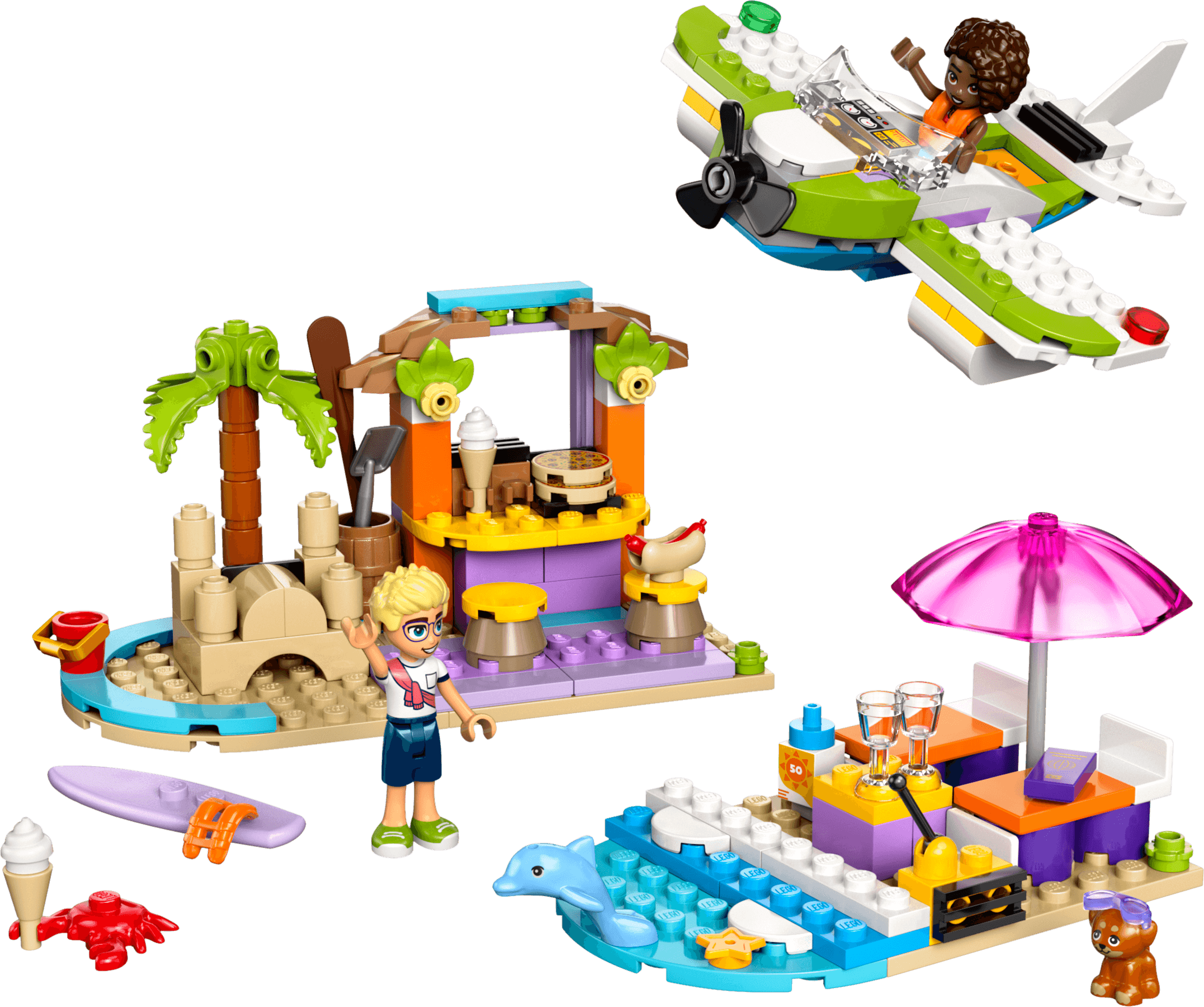 Creative Beach and Travel Suitcase LEGO-set