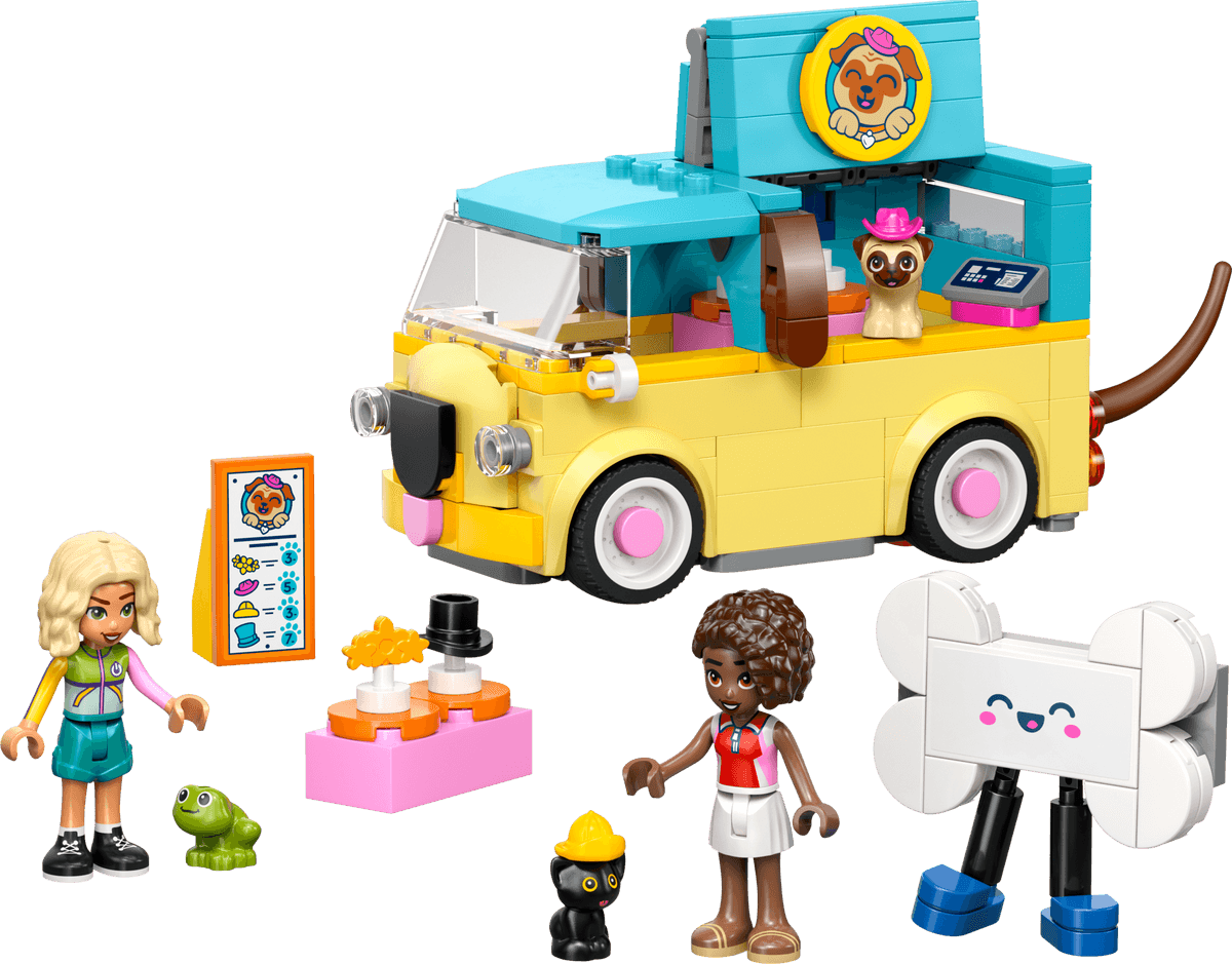 Bestelwagen met dierenaccessoires LEGO-set