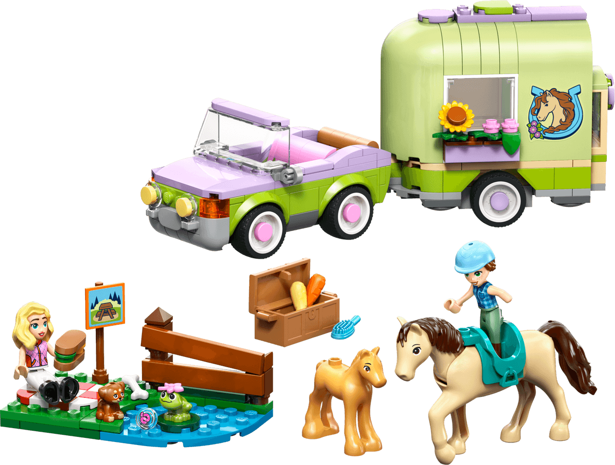Horse & Baby Foal Trailer LEGO-set