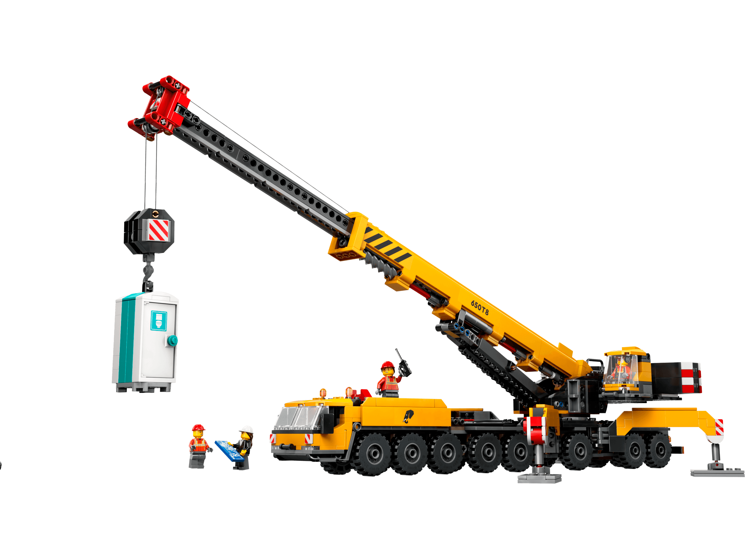 Yellow Mobile Construction Crane LEGO-set