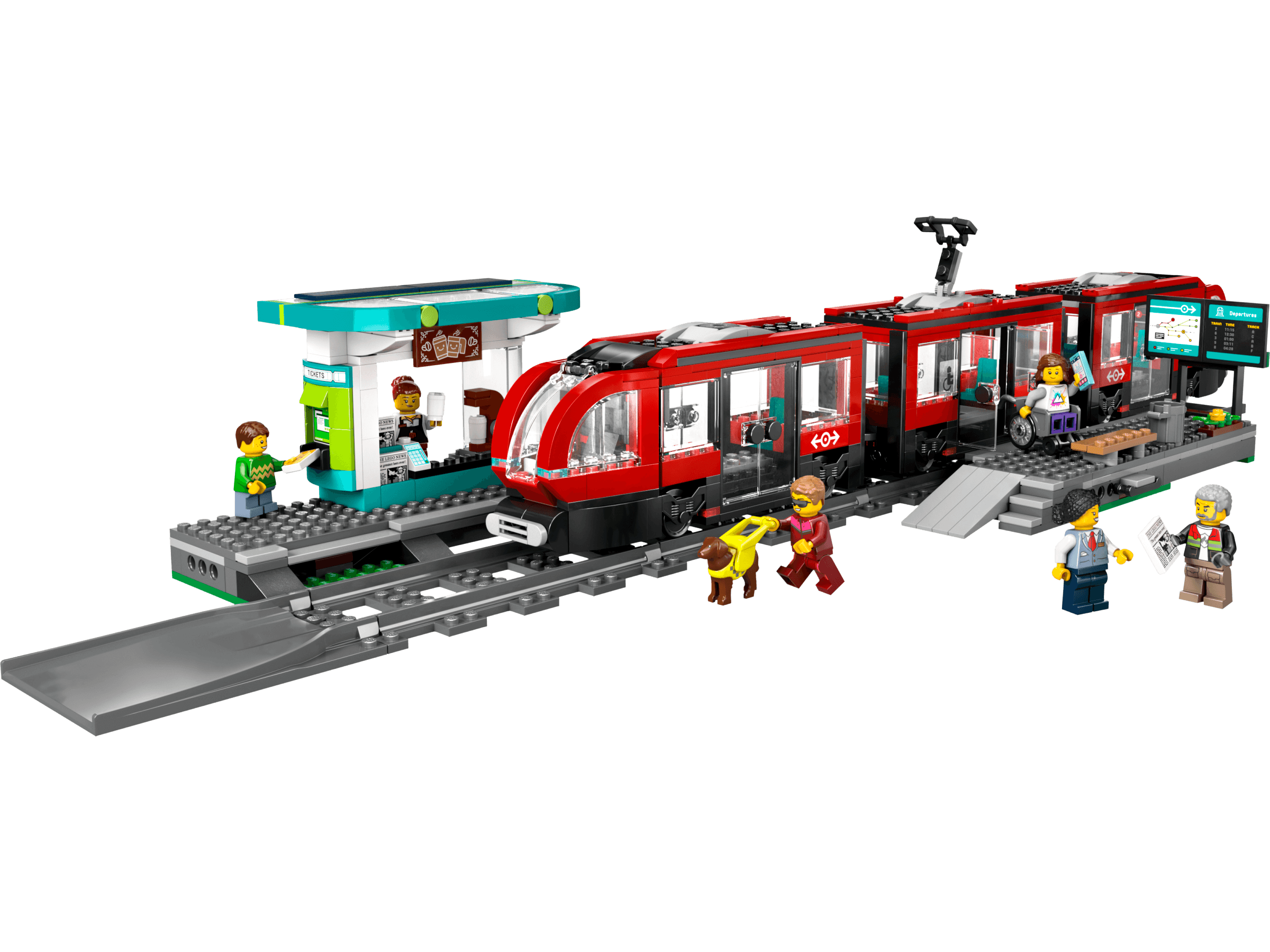 Stadstram en station LEGO-set
