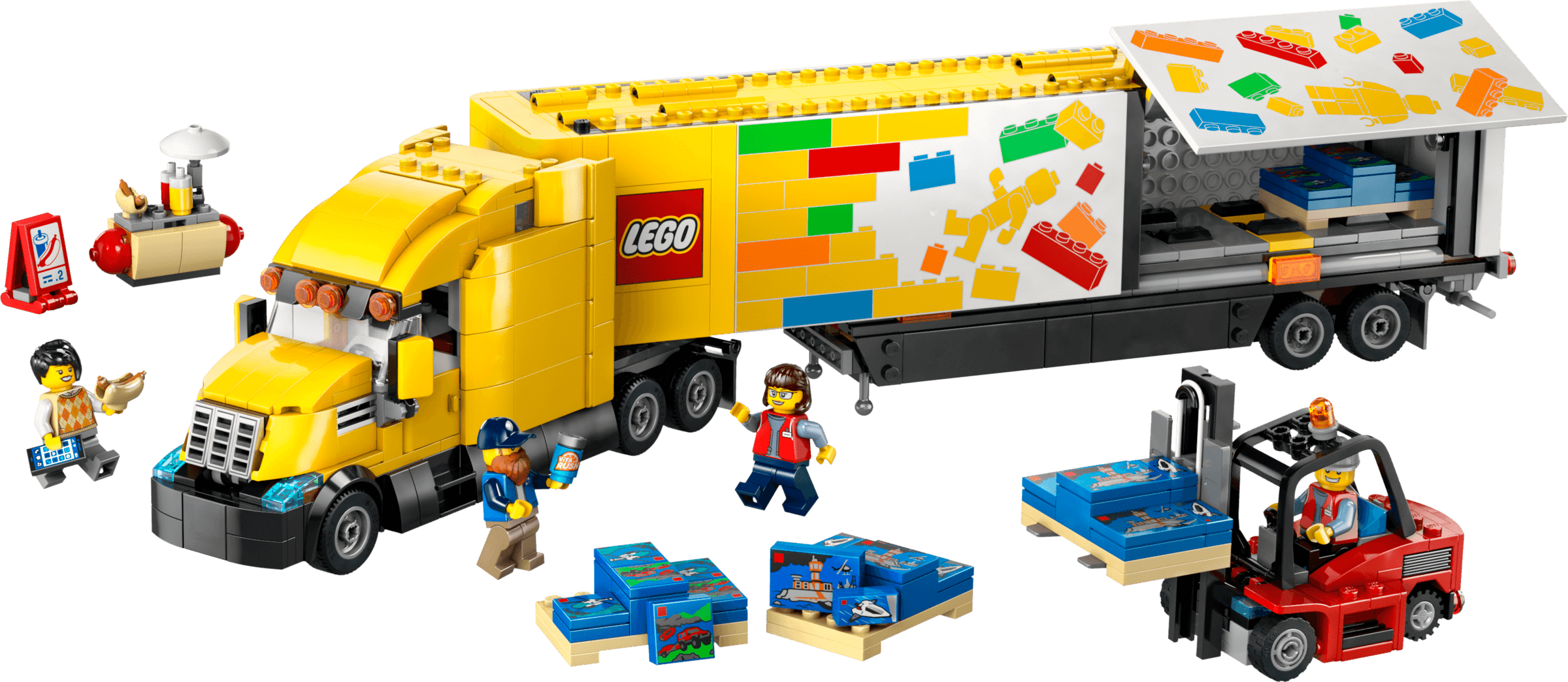 Gele vrachtwagen LEGO-set