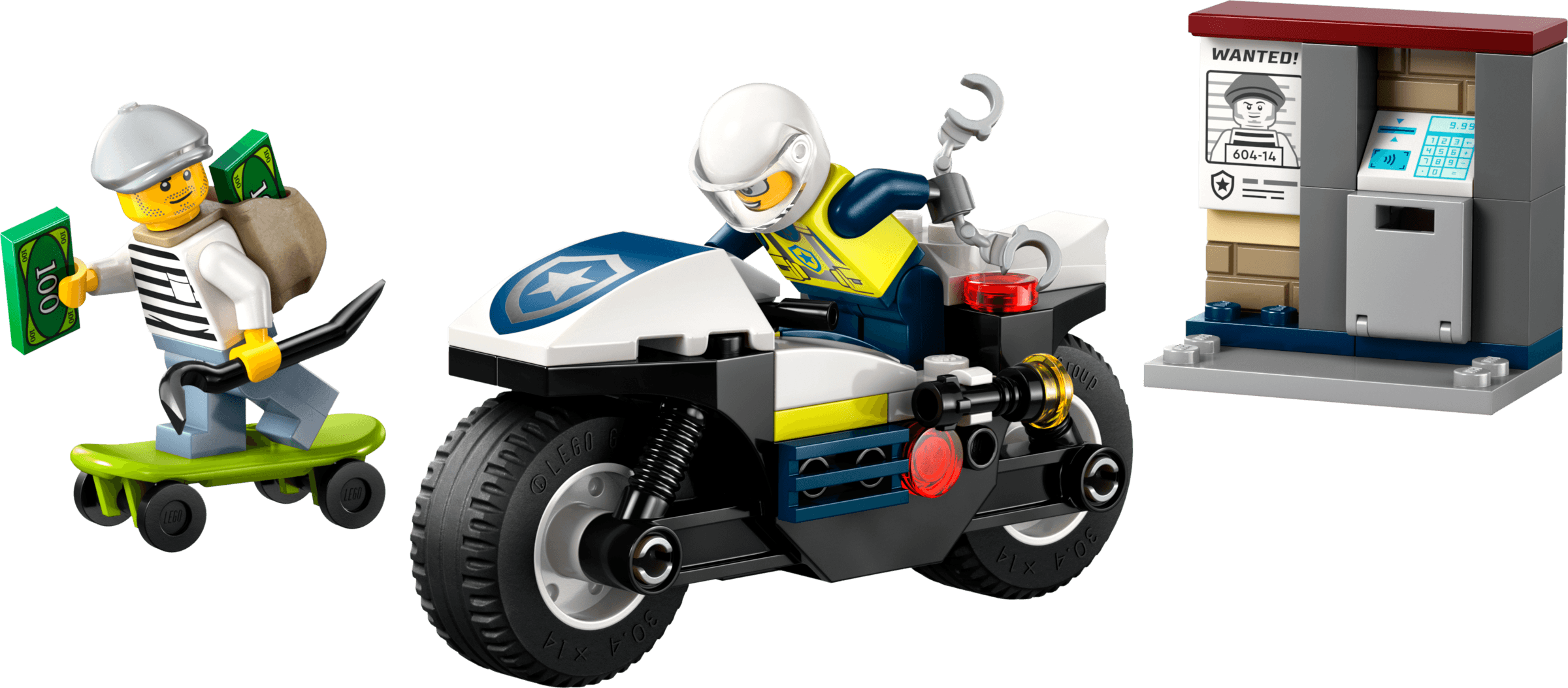 Achtervolging op politiemotor LEGO-set