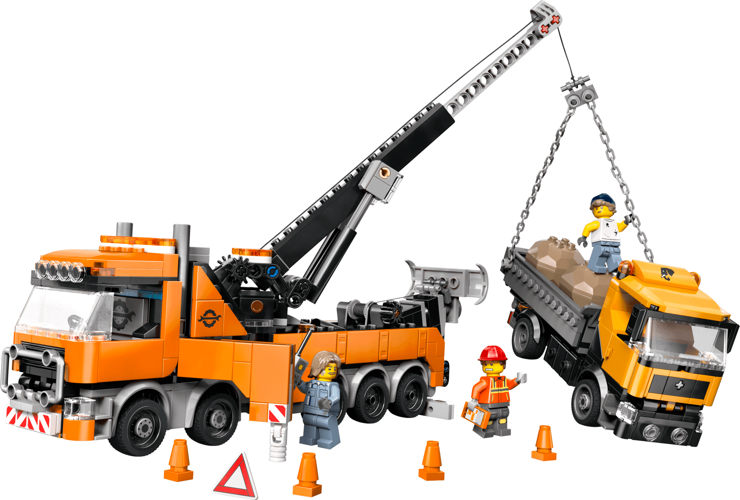 Zware sleepwagen met kraan LEGO-set