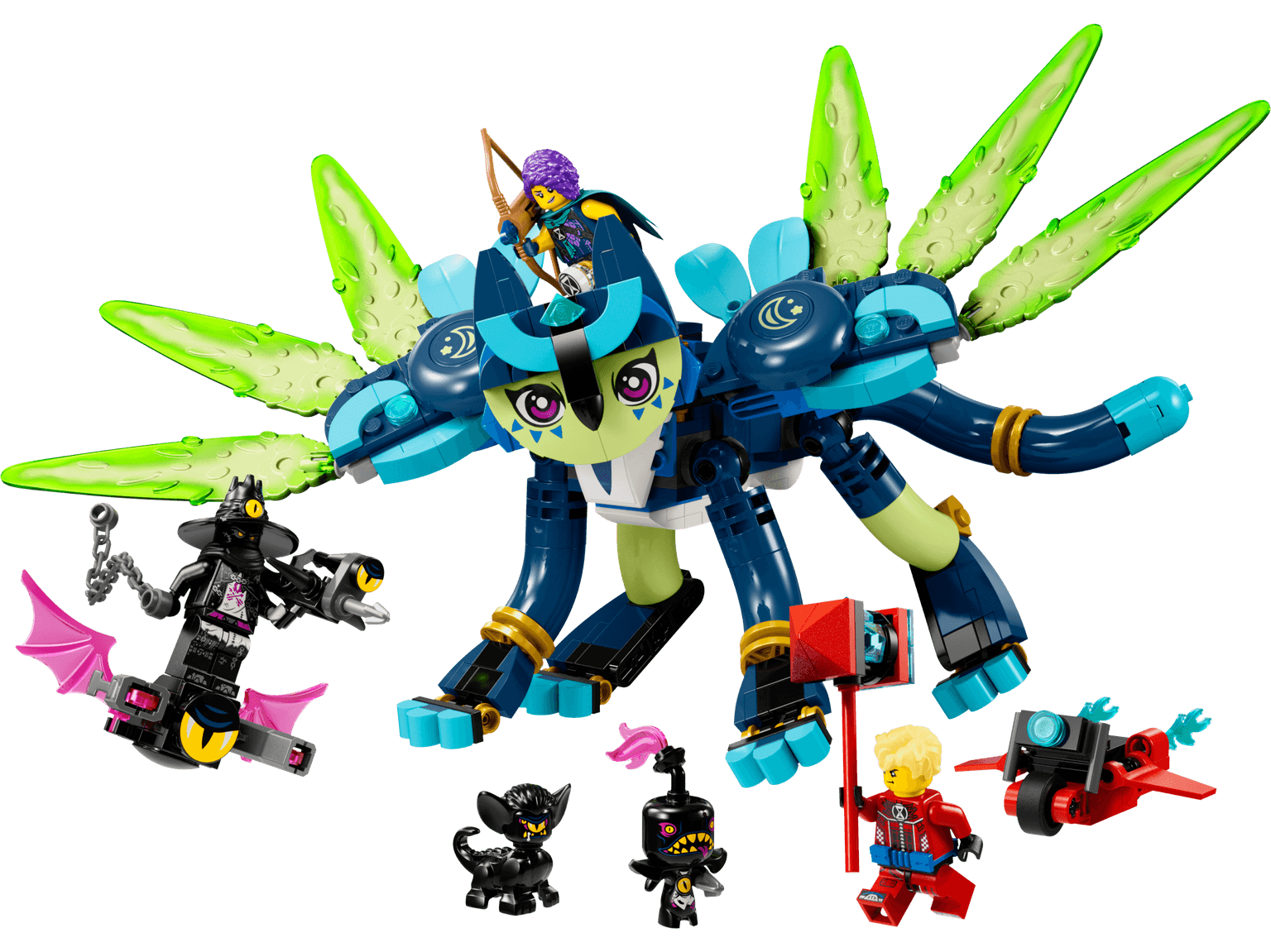 Zoey and Zian the Cat-Owl LEGO-set