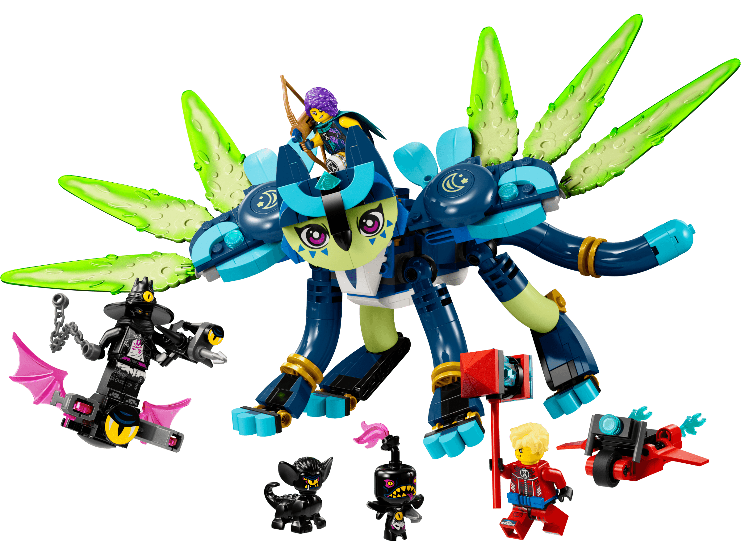 Zoey and Zian the Cat-Owl LEGO-set