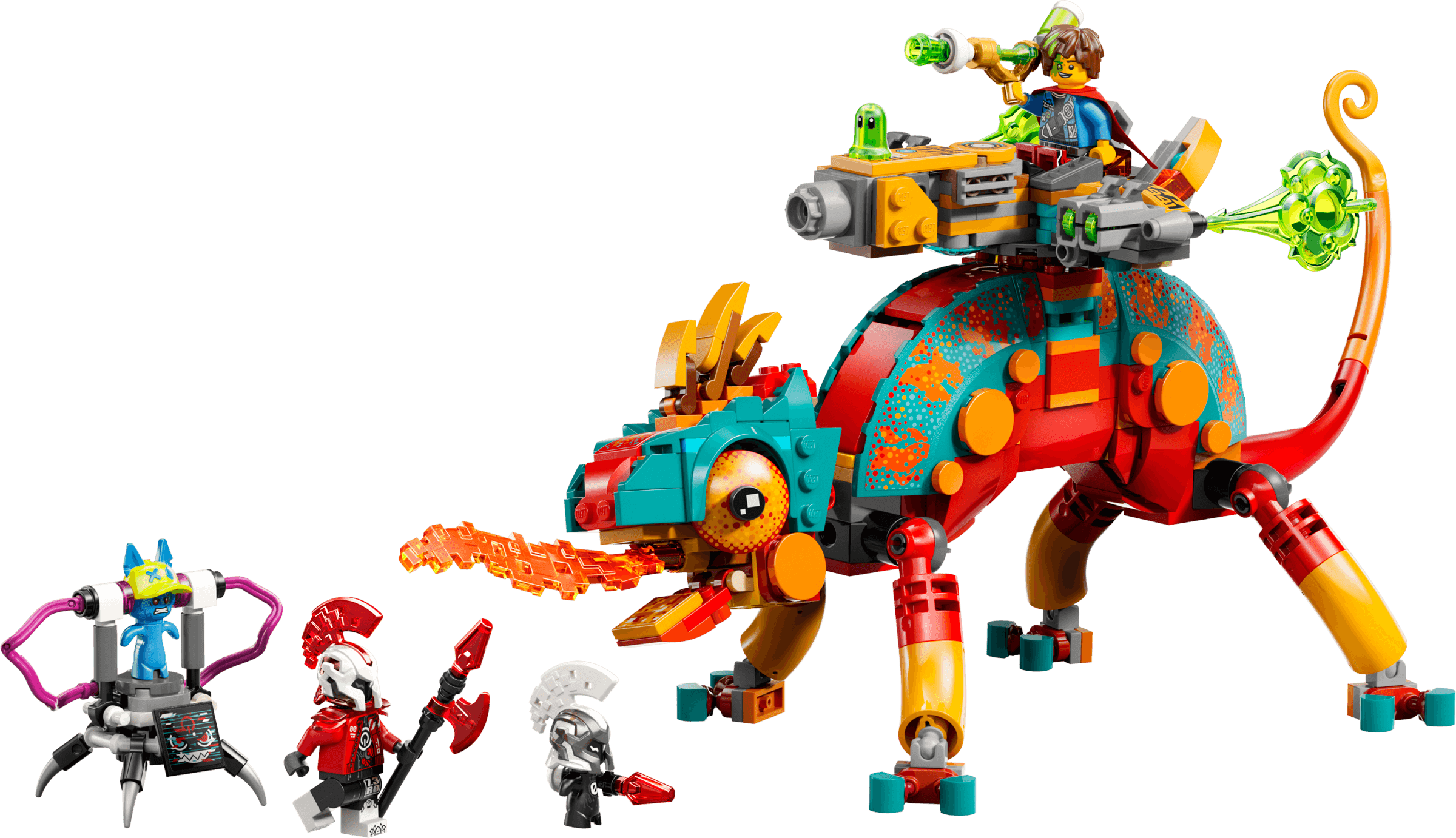 Mateo's vuurkameleon LEGO-set
