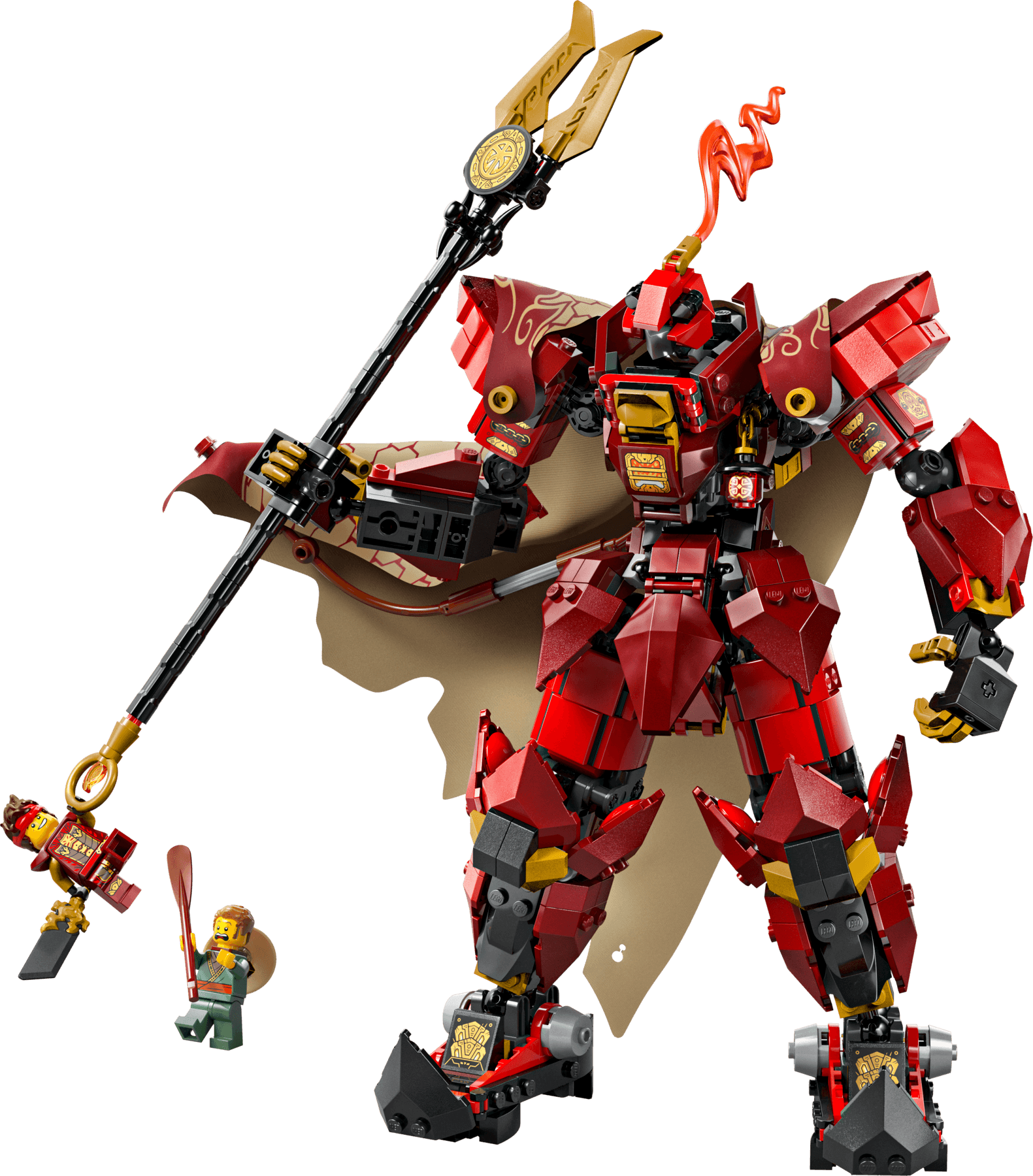 De vuurriddermecha LEGO-set