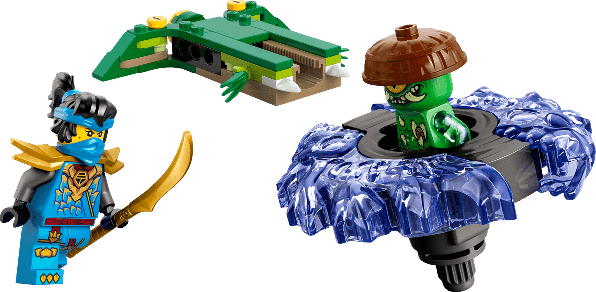 Nya vs. mutatiemonster in spinner LEGO-set