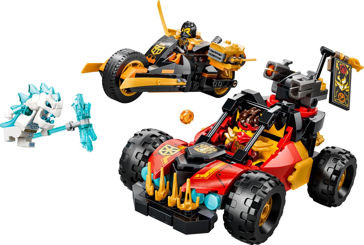 Kai en Cole's combivoertuigen LEGO-set