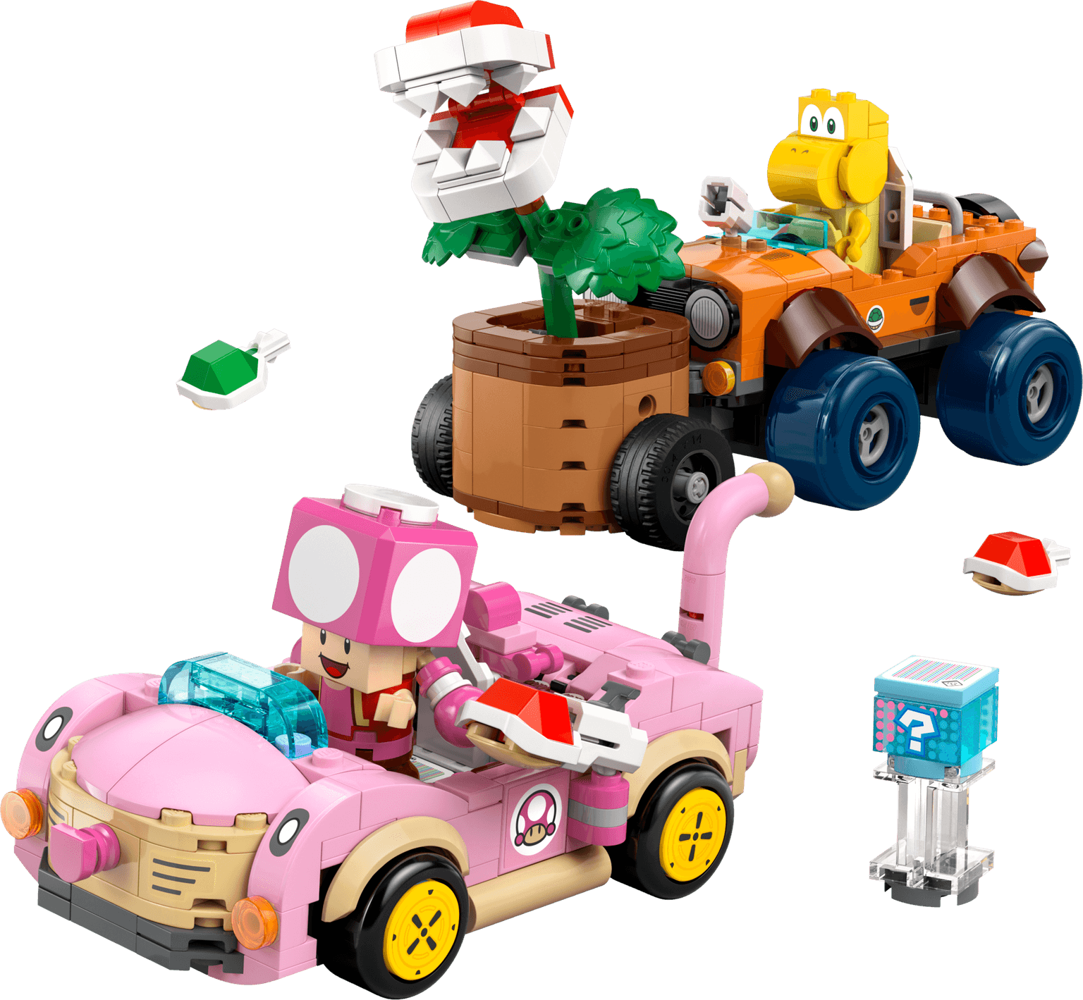 Mario Kart - Achtervolging met de Piranha Plant LEGO-set