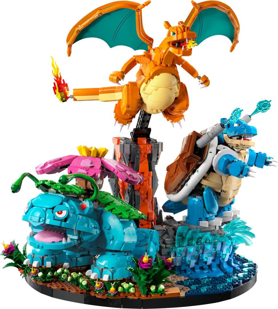 Venusaur, Charizard en Blastoise LEGO-set