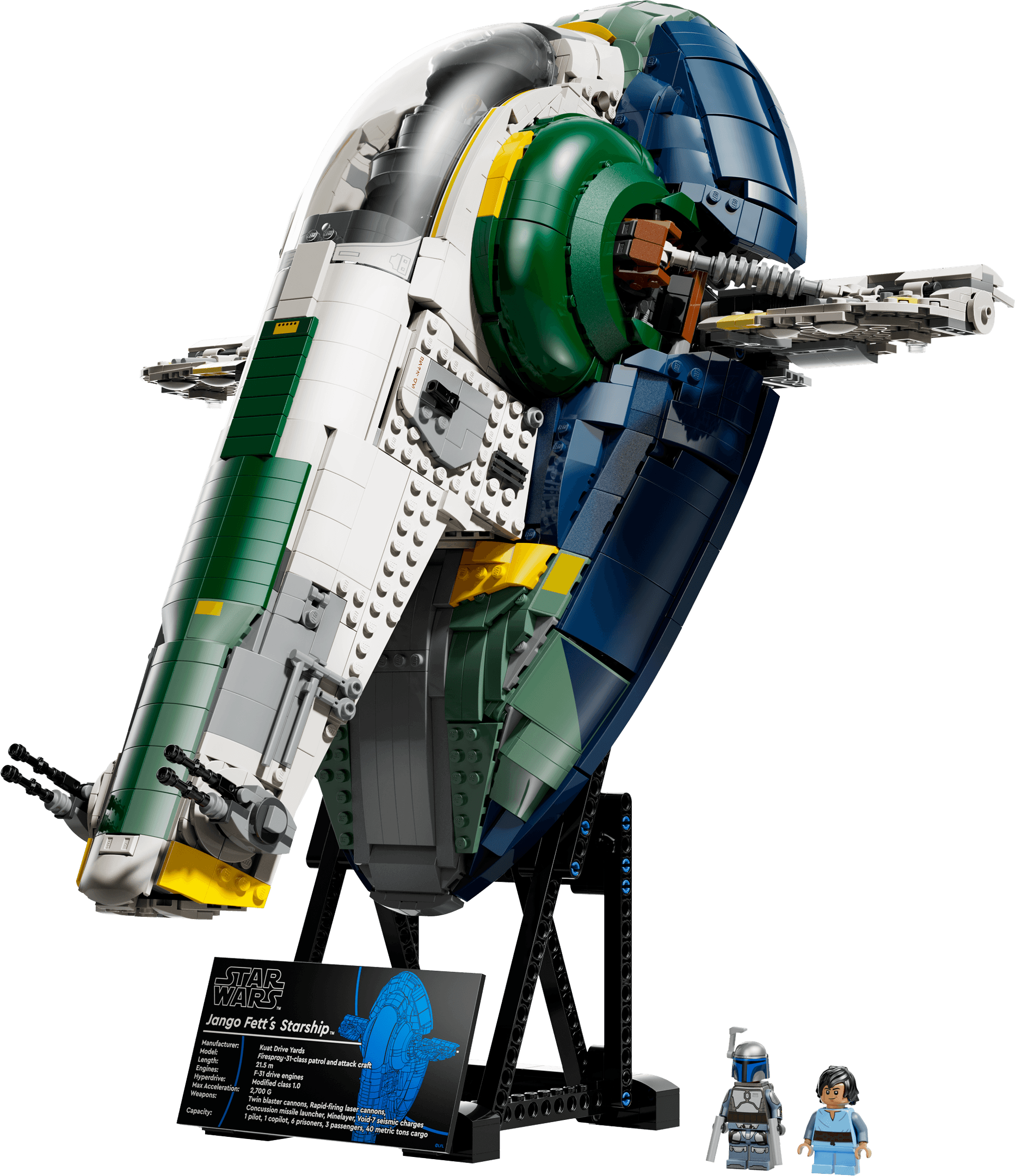 Jango Fetts Firespray-class ruimteschip LEGO-set