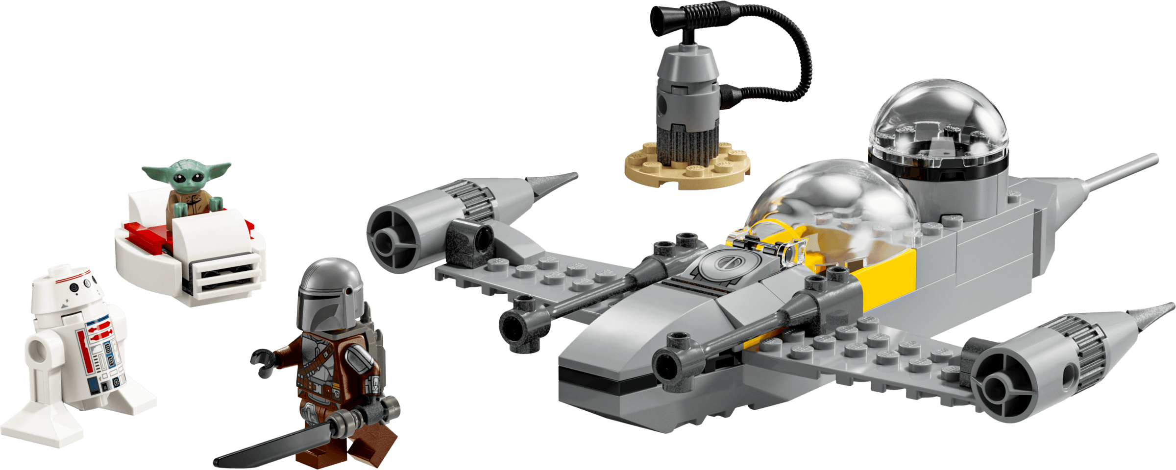 Mando and Grogu's N-1 Starfighter LEGO-set