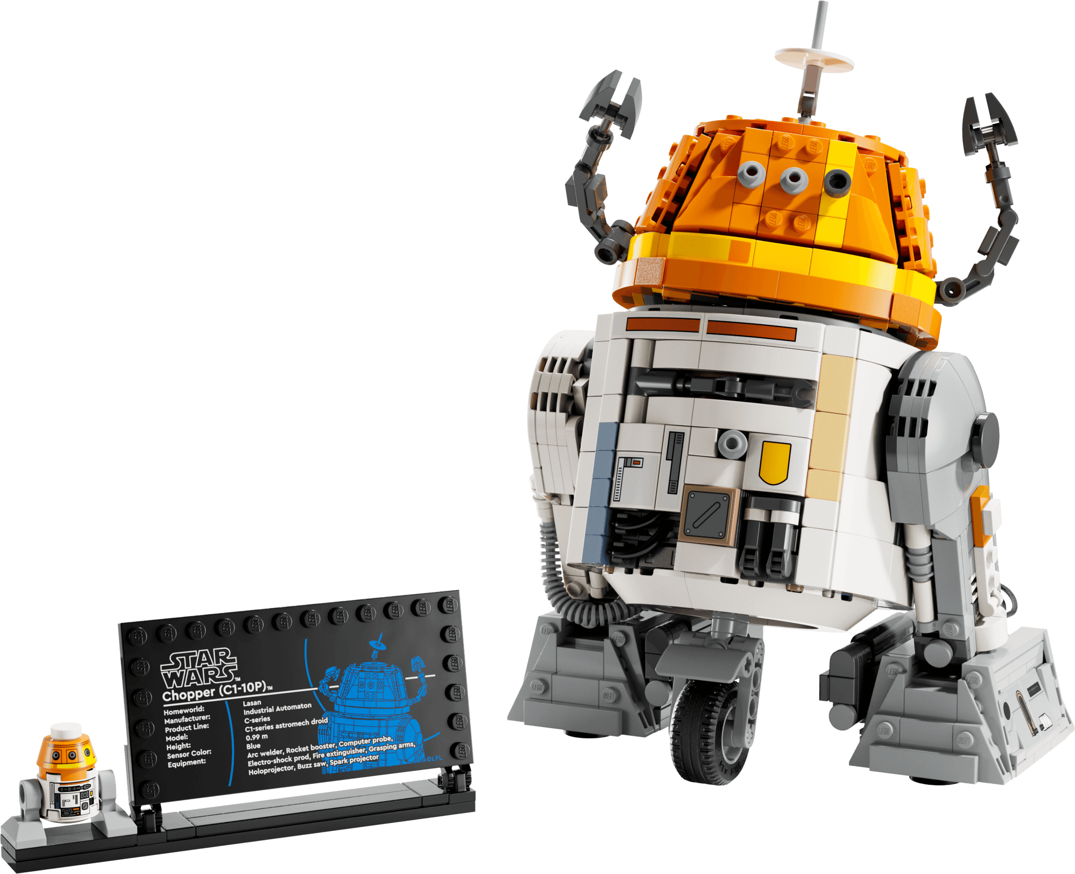 Chopper (C1-10P) Astromech Droid LEGO-set