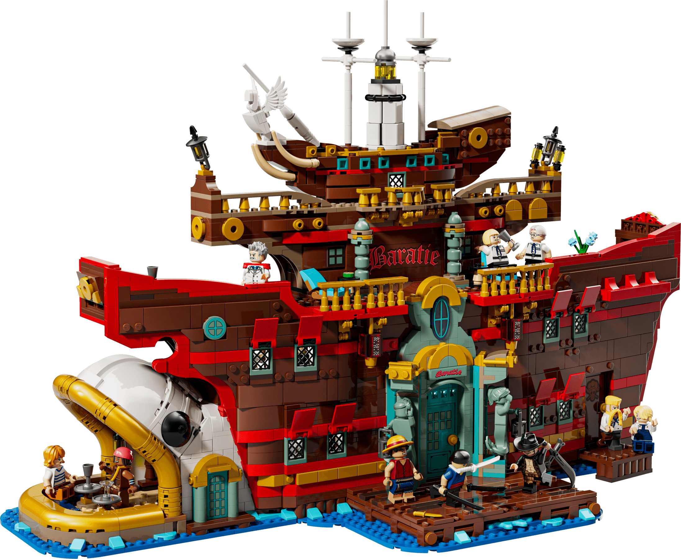 Het drijvende restaurant Baratie LEGO-set