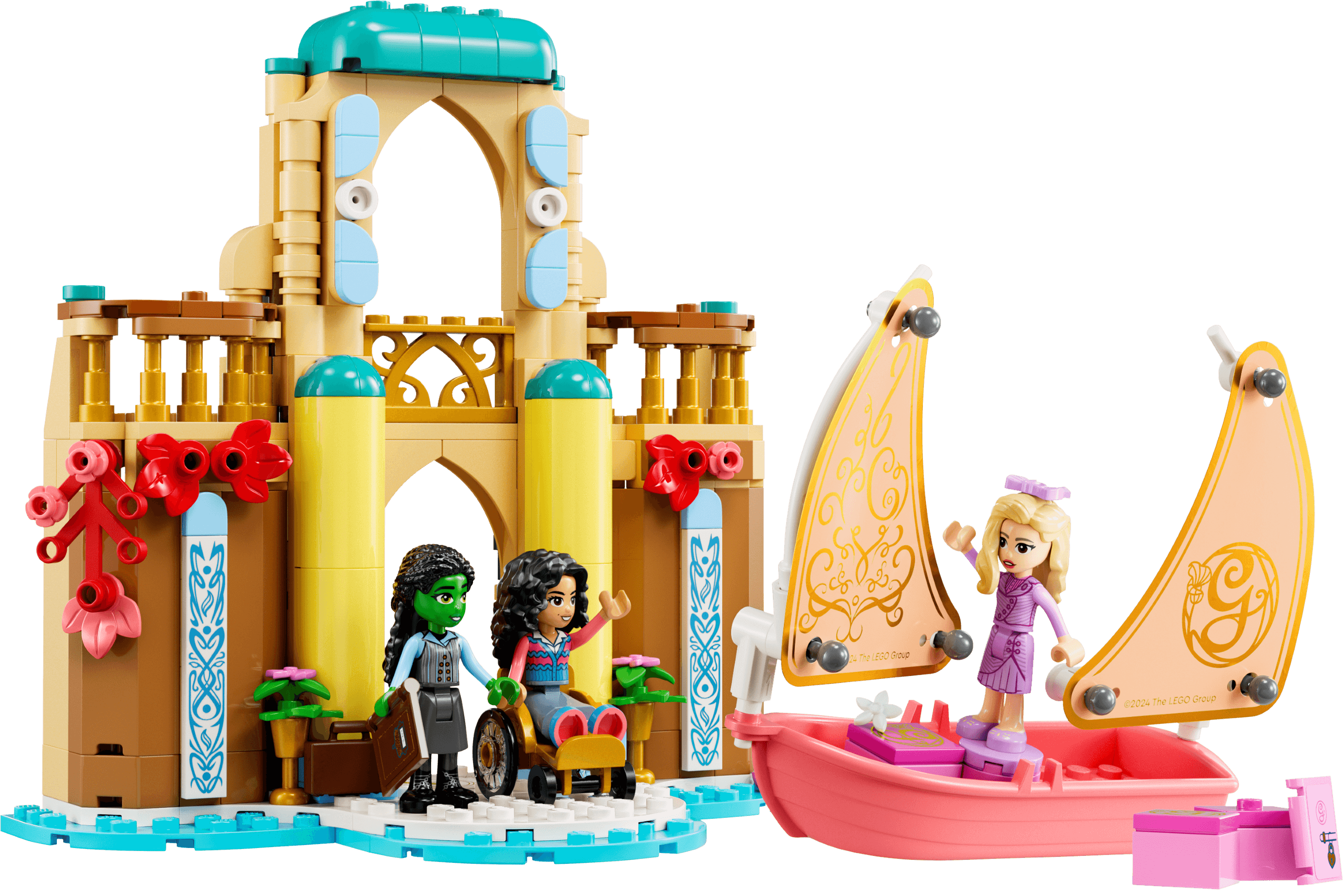 Glinda, Elphaba & Nessarose at Shiz Uni LEGO-set