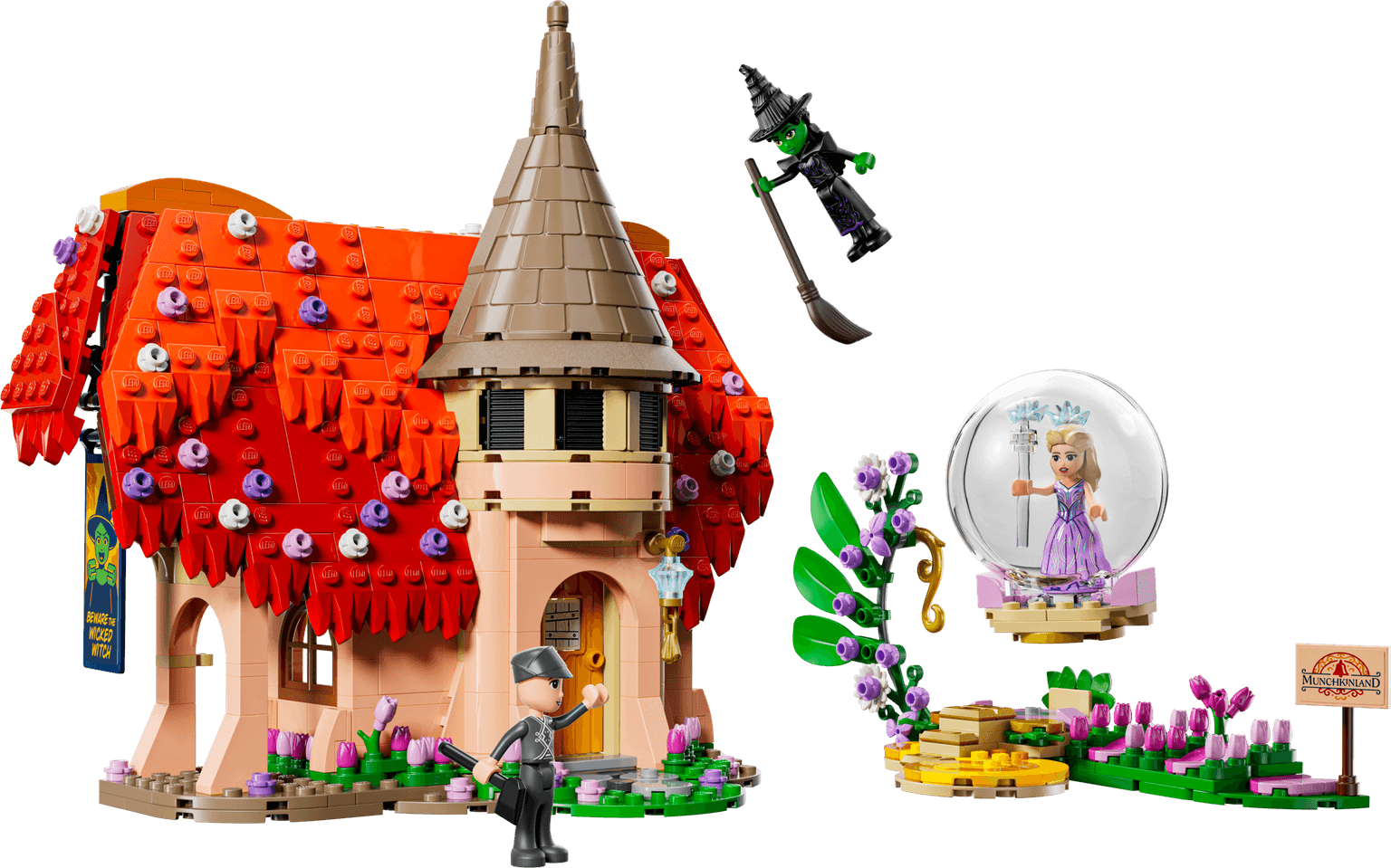 Glinda en Elphaba bezoeken Munchkinland LEGO-set