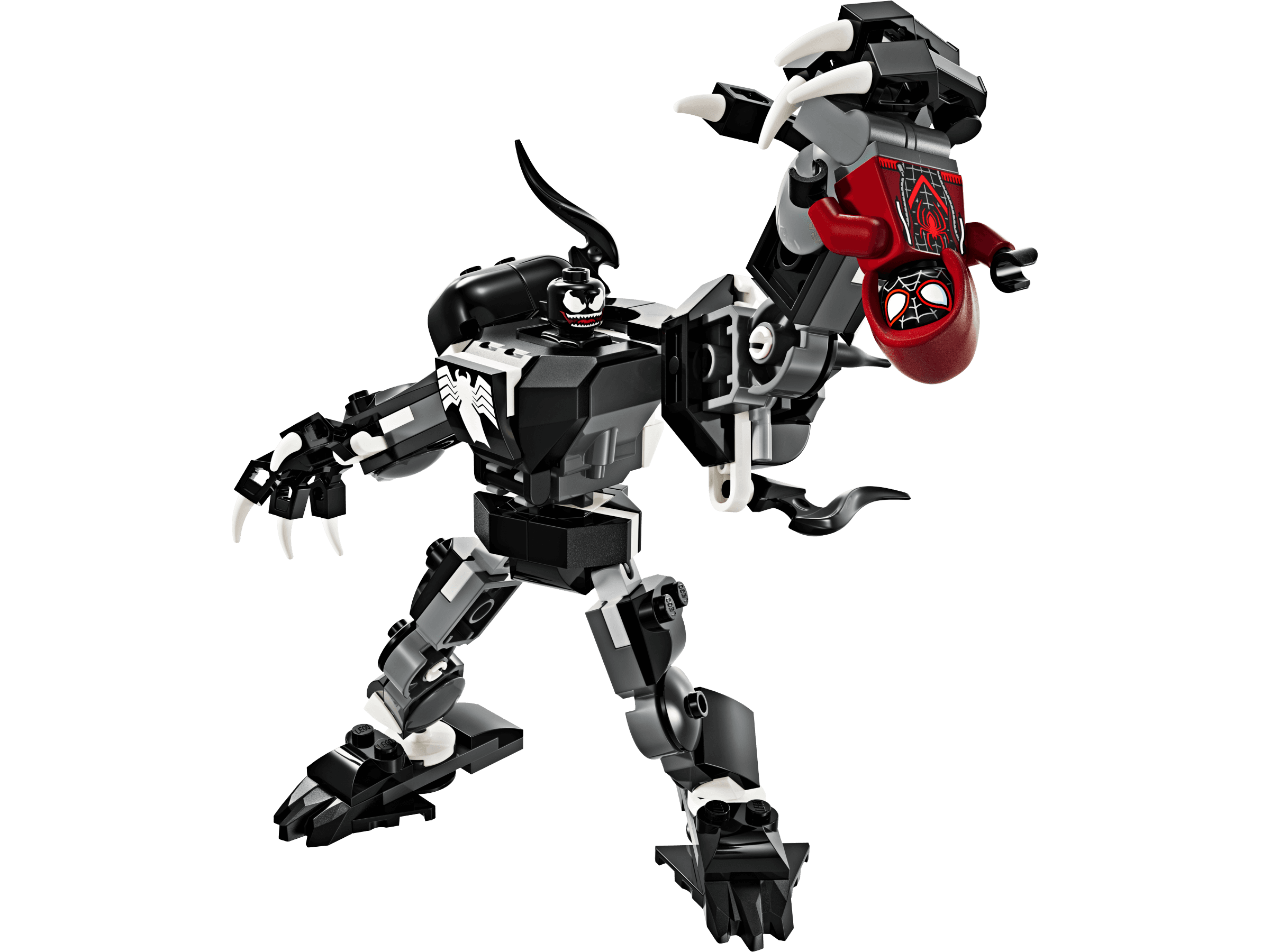 Venom Mech Armor vs. Miles Morales LEGO-set