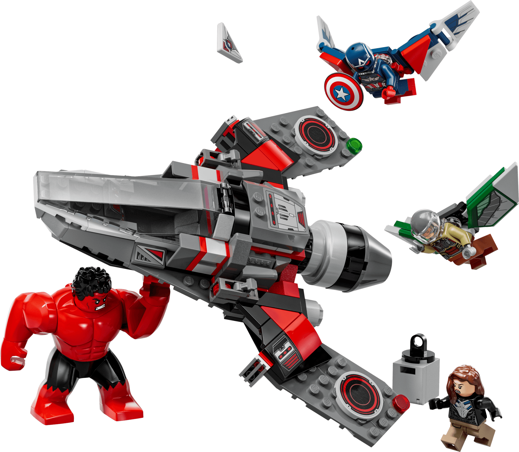 Captain America vs. Red Hulk Battle LEGO-set