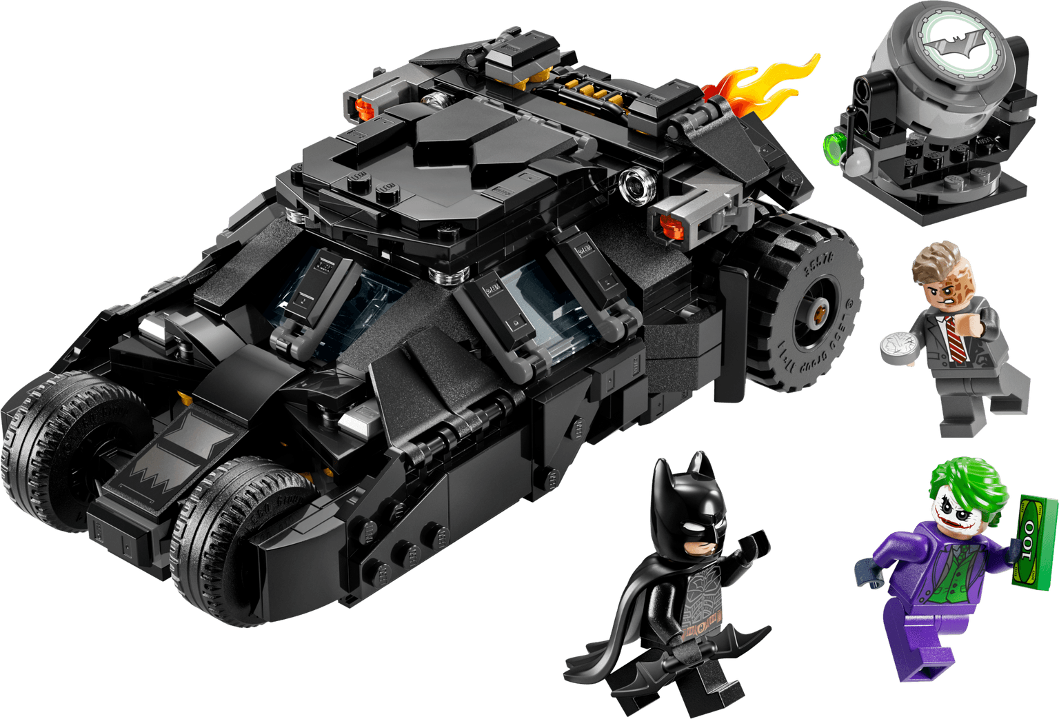 Batman Tumbler vs. Two-Face en The Joker LEGO-set