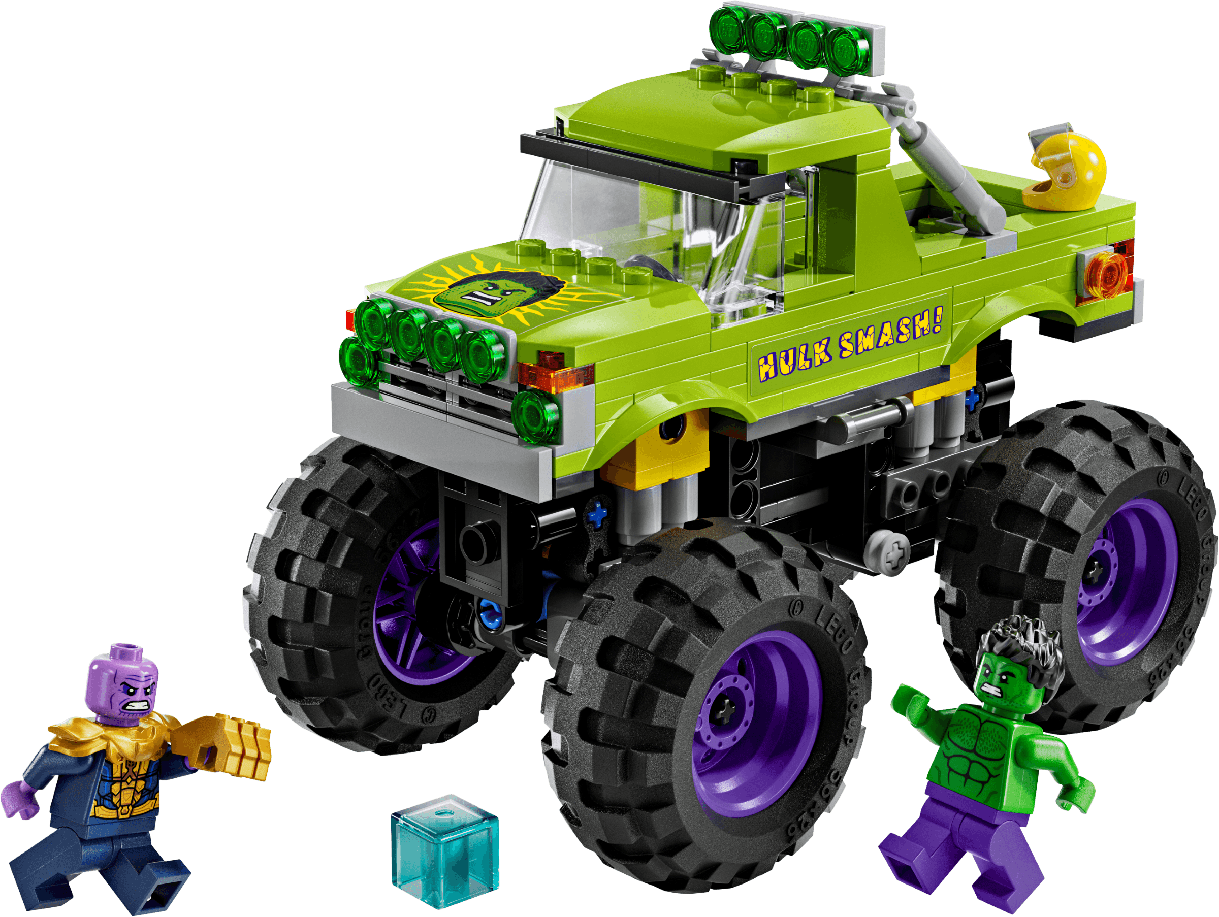 De Hulk truck vs. Thanos LEGO-set