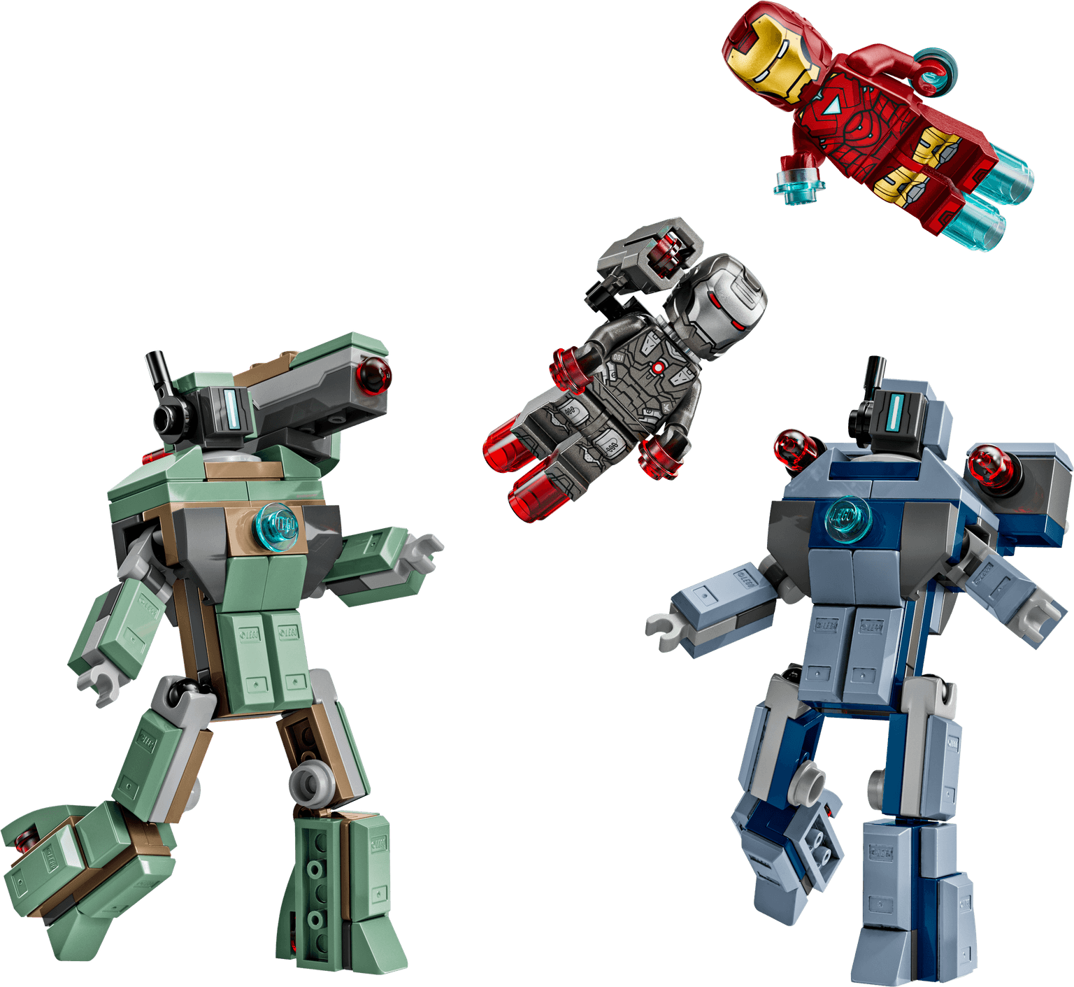 Iron Man en War Machine vs. Hammer Drones LEGO-set
