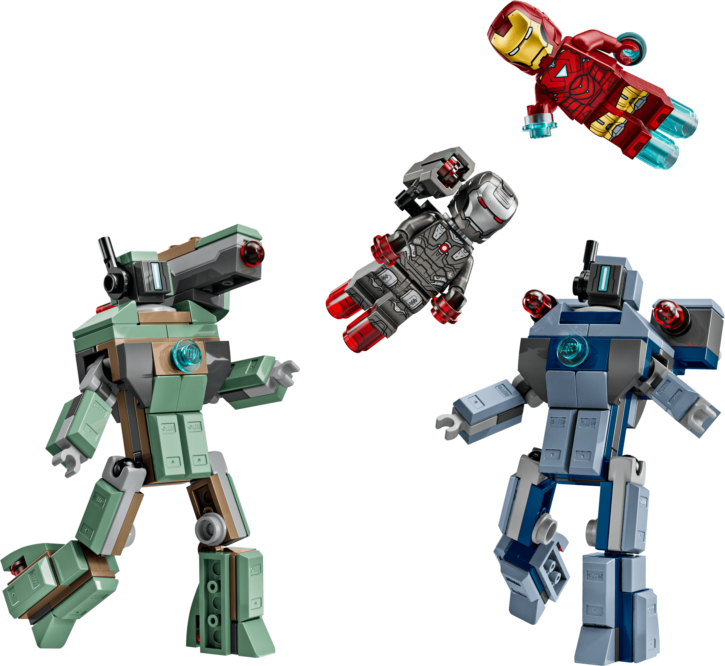 Iron Man en War Machine vs. Hammer Drones LEGO-set