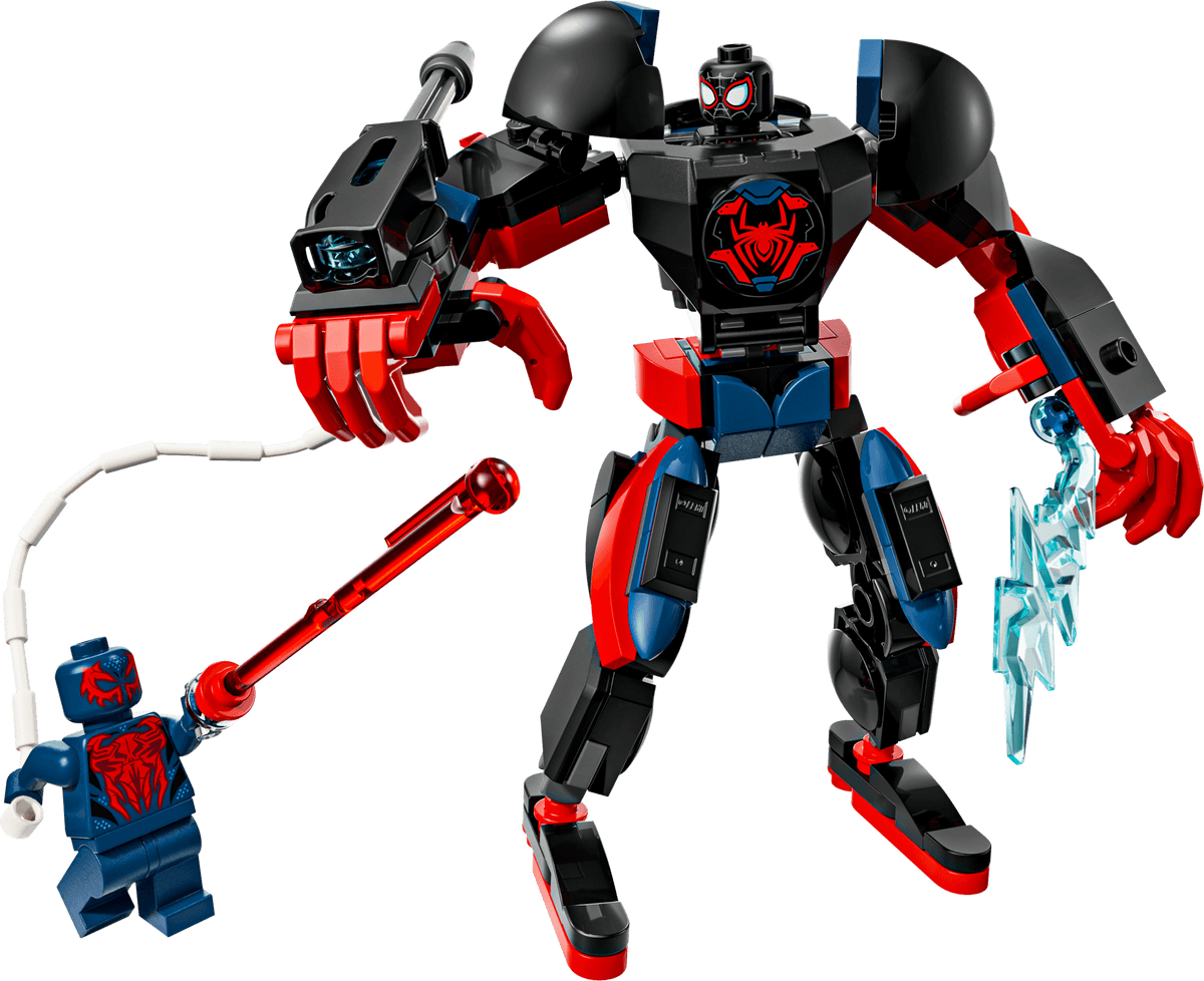 Miles Morales mecha vs. Spider-Man 2099 LEGO-set