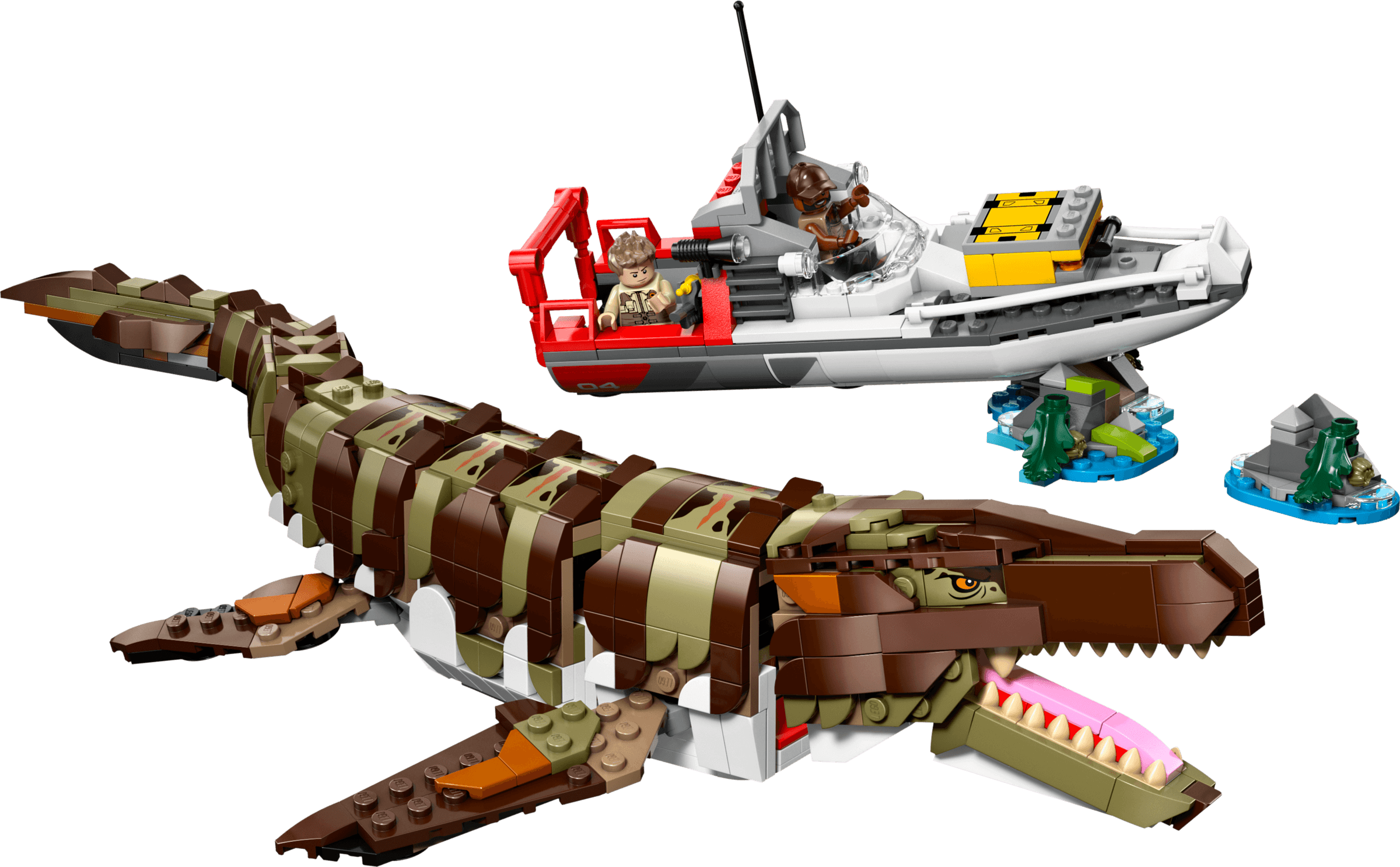 Bouwbare Mosasaurus bootmissie LEGO-set