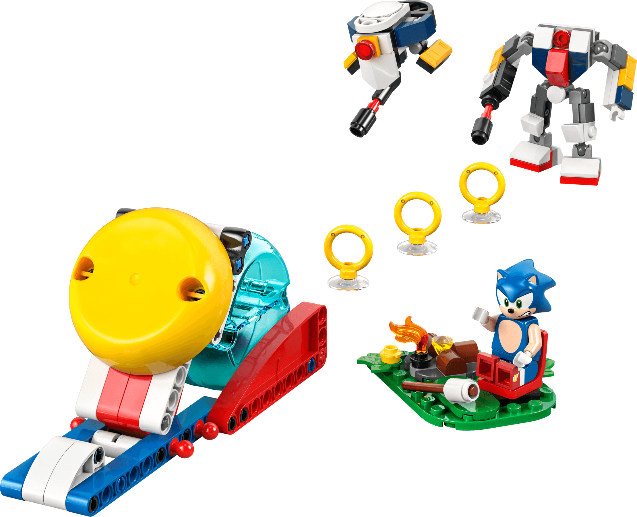 Sonics krachtmeting bij het kampvuur LEGO-set