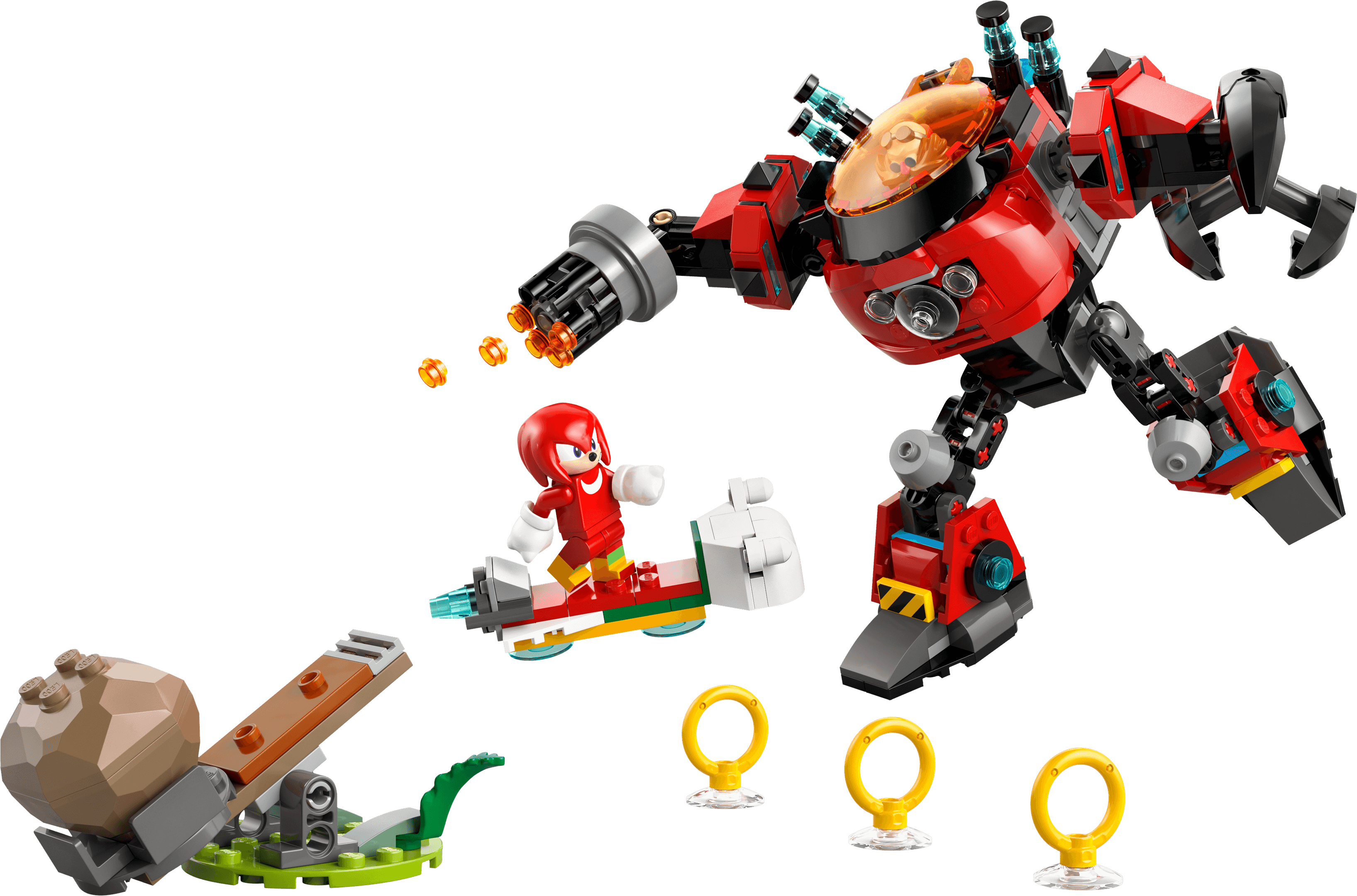 Knuckles vs. Dr. Eggman Egg Crusher Mech LEGO-set