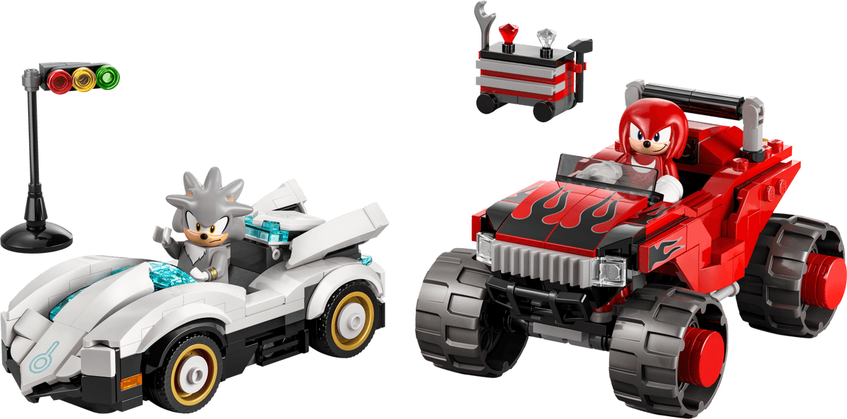 Silver's Car vs. Knuckles' Monster Truck LEGO-set