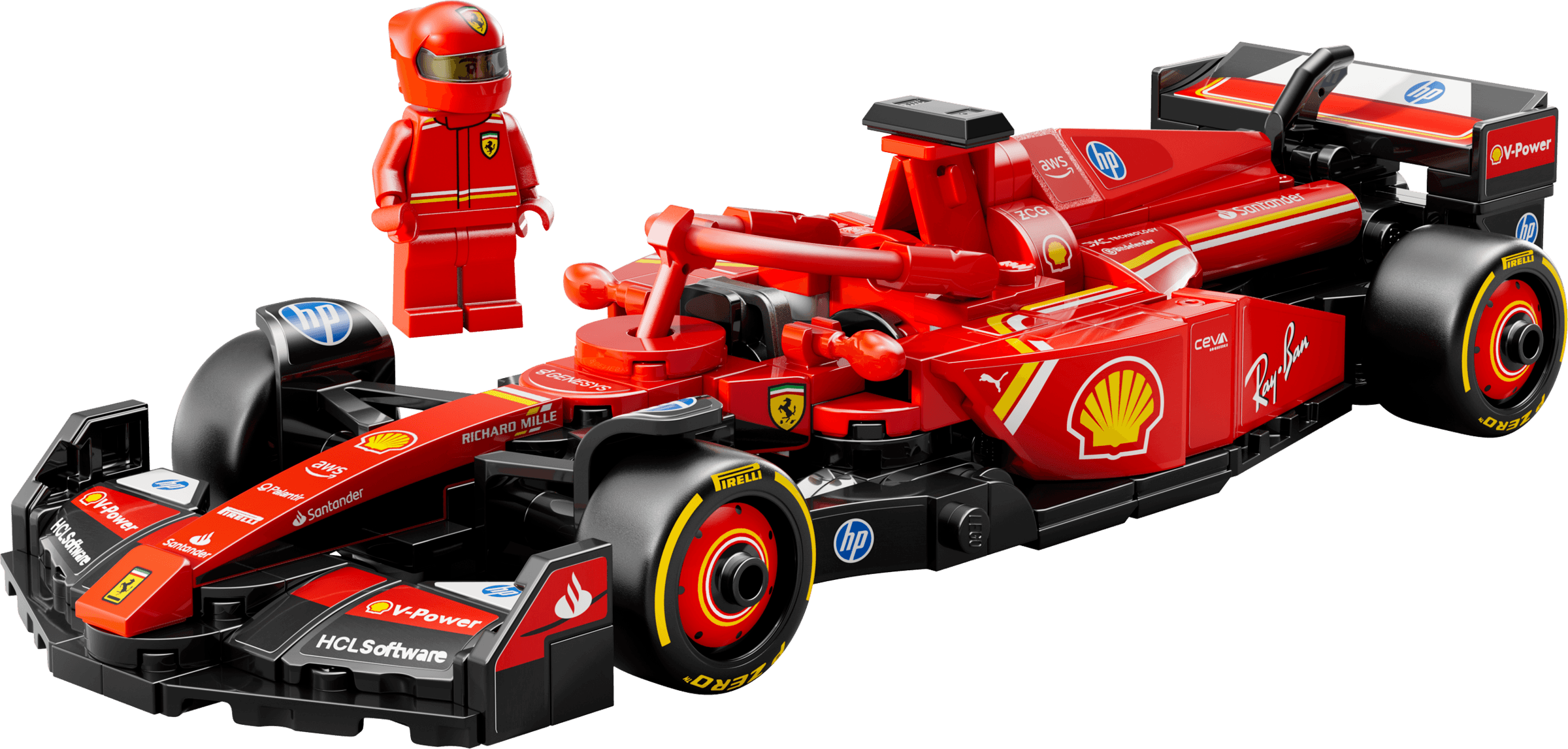 Ferrari SF-24 F1 racewagen LEGO-set